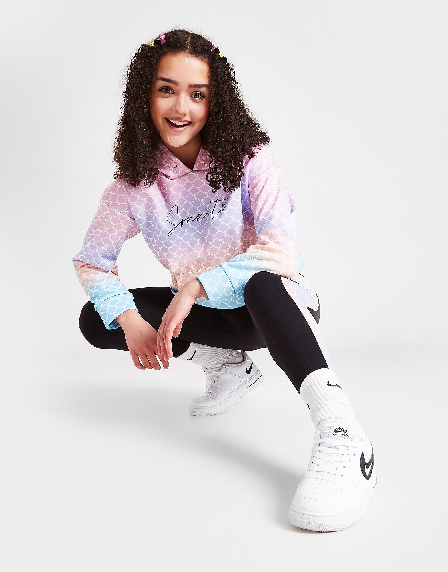

Sonneti Girls' Geometric Tie Dye Hoodie Junior - Multi Coloured - Kids, Multi Coloured