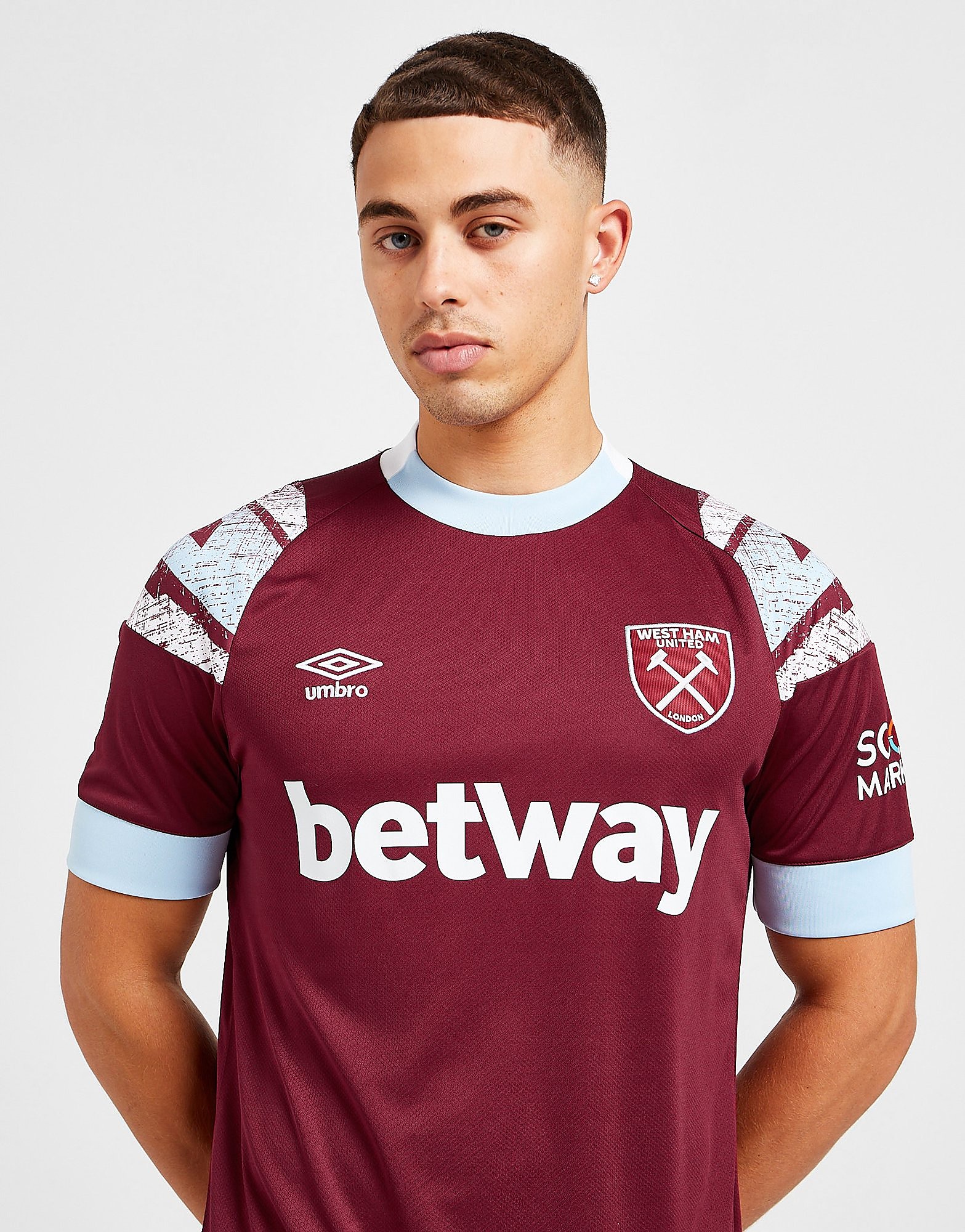 

Umbro West Ham United FC 2022/23 Home Shirt - Red - Mens, Red