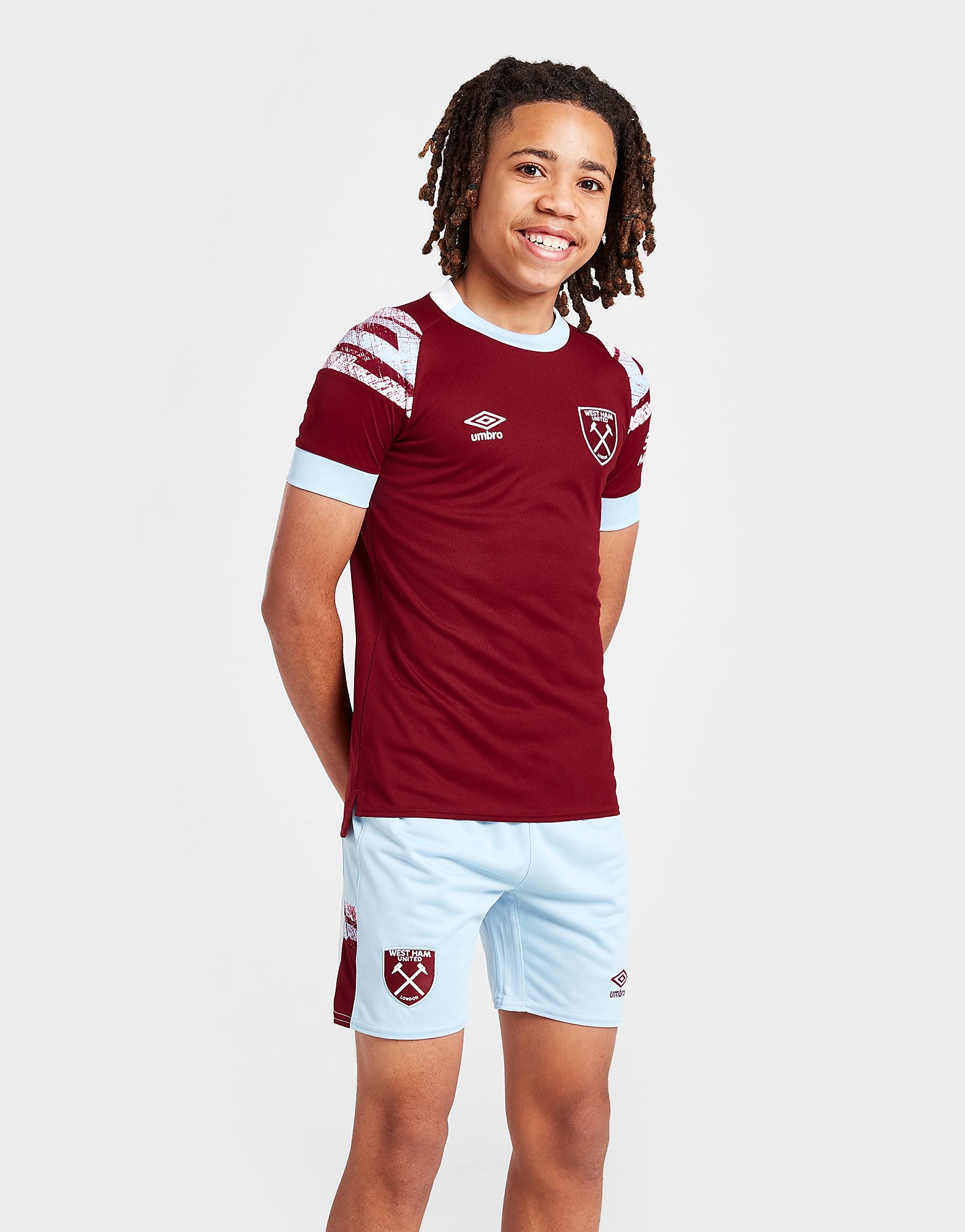 

Umbro West Ham United FC 2022/23 Home Shorts Junior - Blue - Kids, Blue