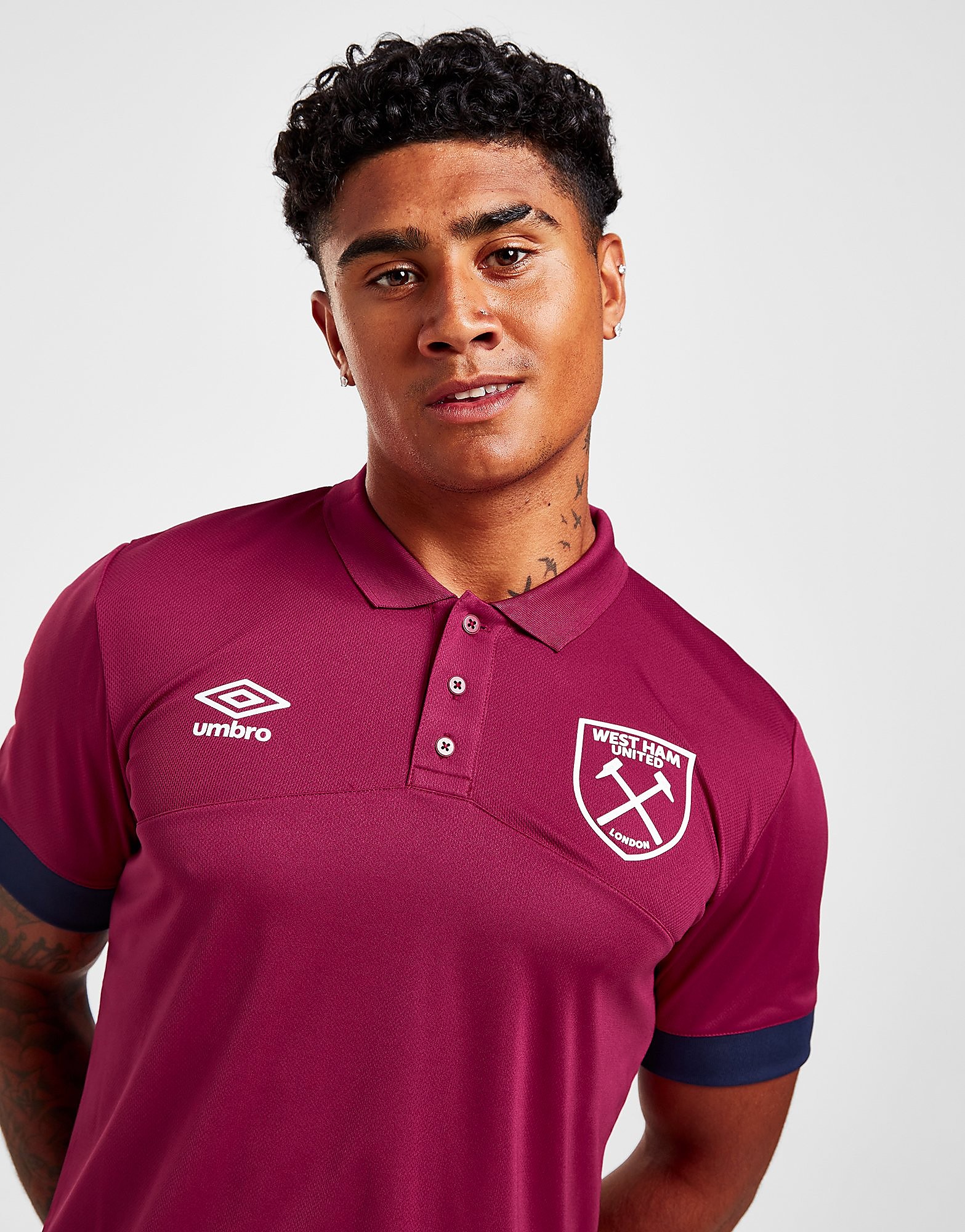 

Umbro West Ham United FC Poly Polo Shirt - Red - Mens, Red