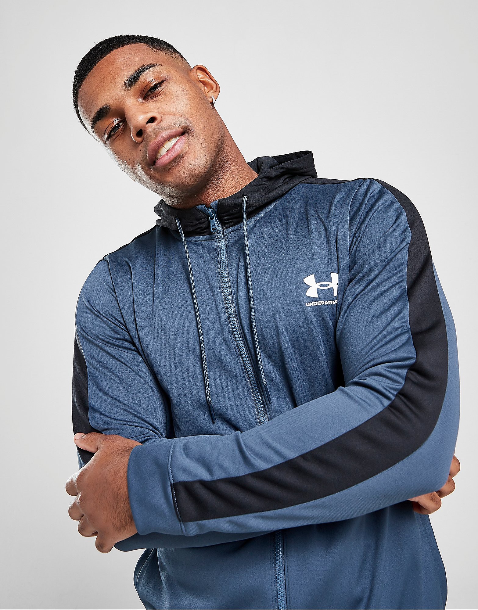 

Under Armour Poly Hoodie - Blue - Mens, Blue