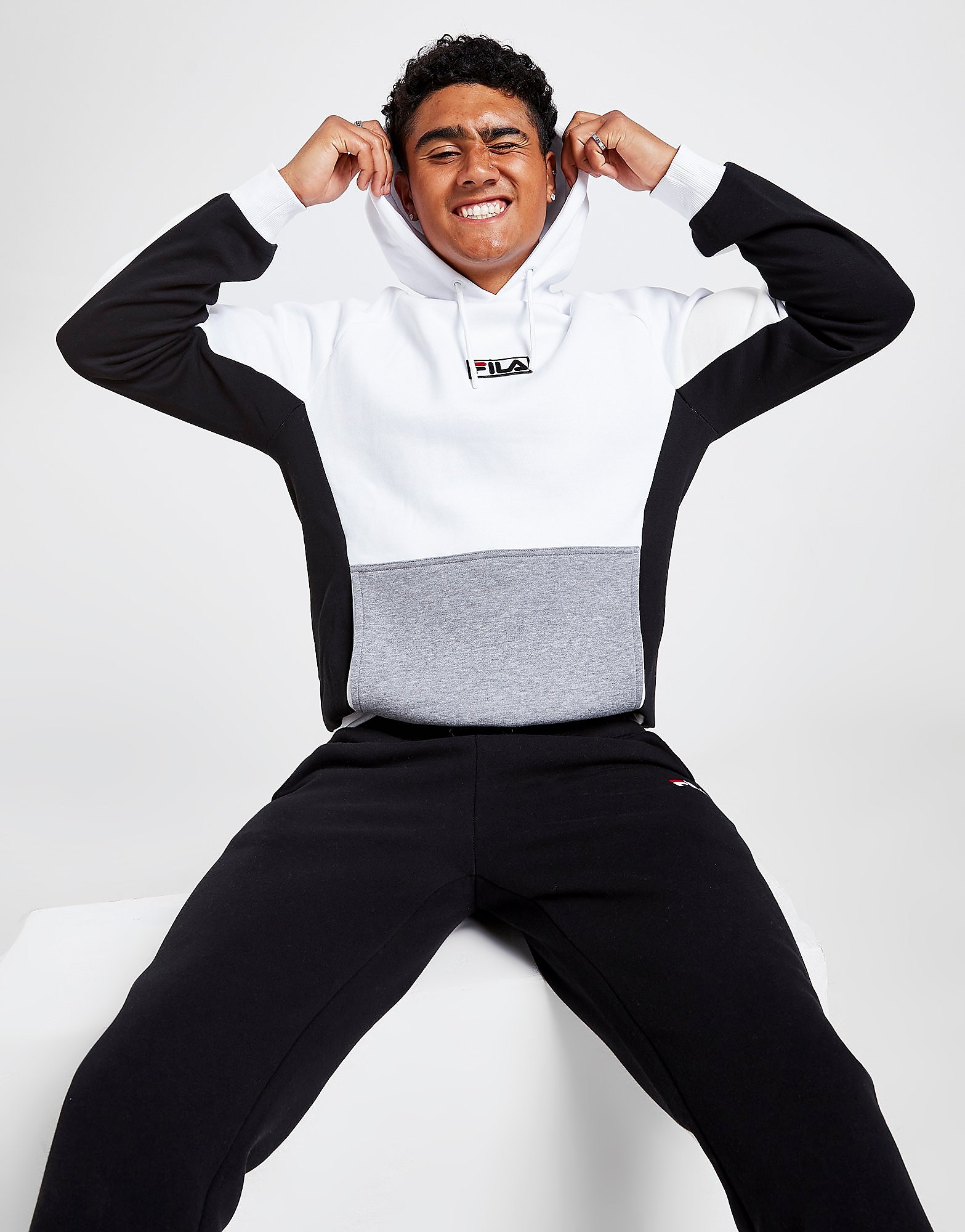

Fila Finet Hoodie - White - Mens, White