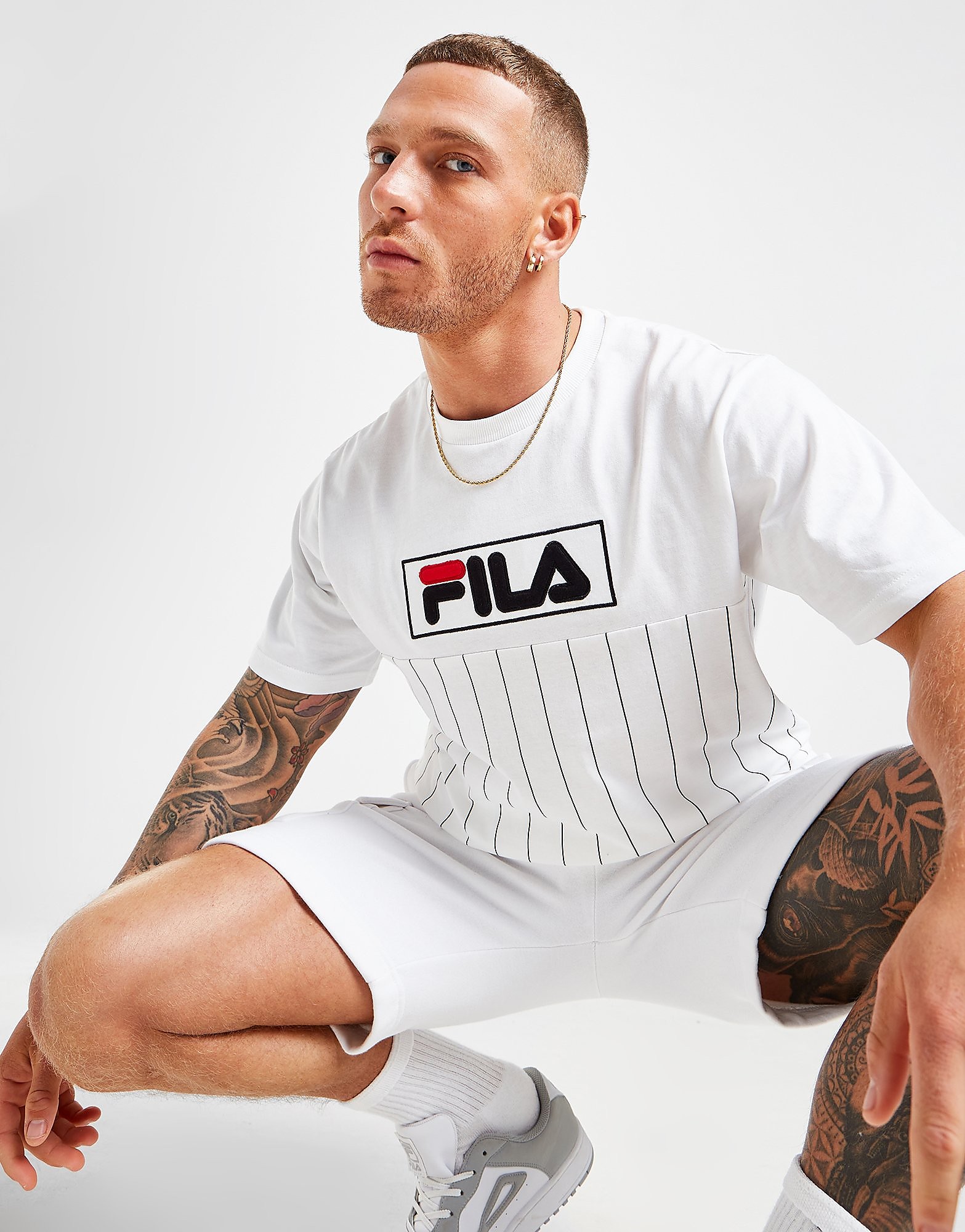 

Fila Milan T-Shirt - White - Mens, White