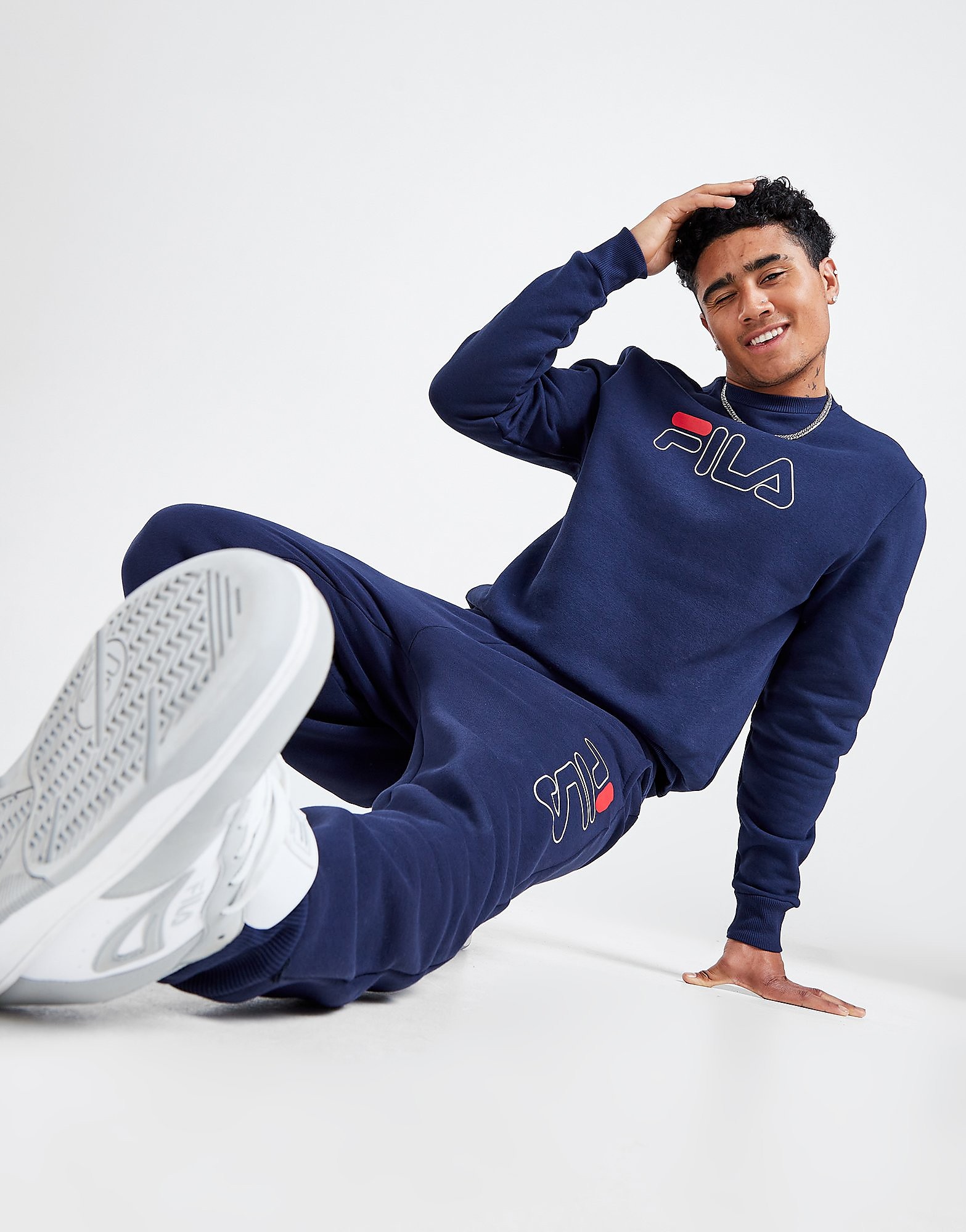 

Fila Elijah Crew Tracksuit - Navy/NVY - Mens, Navy/NVY