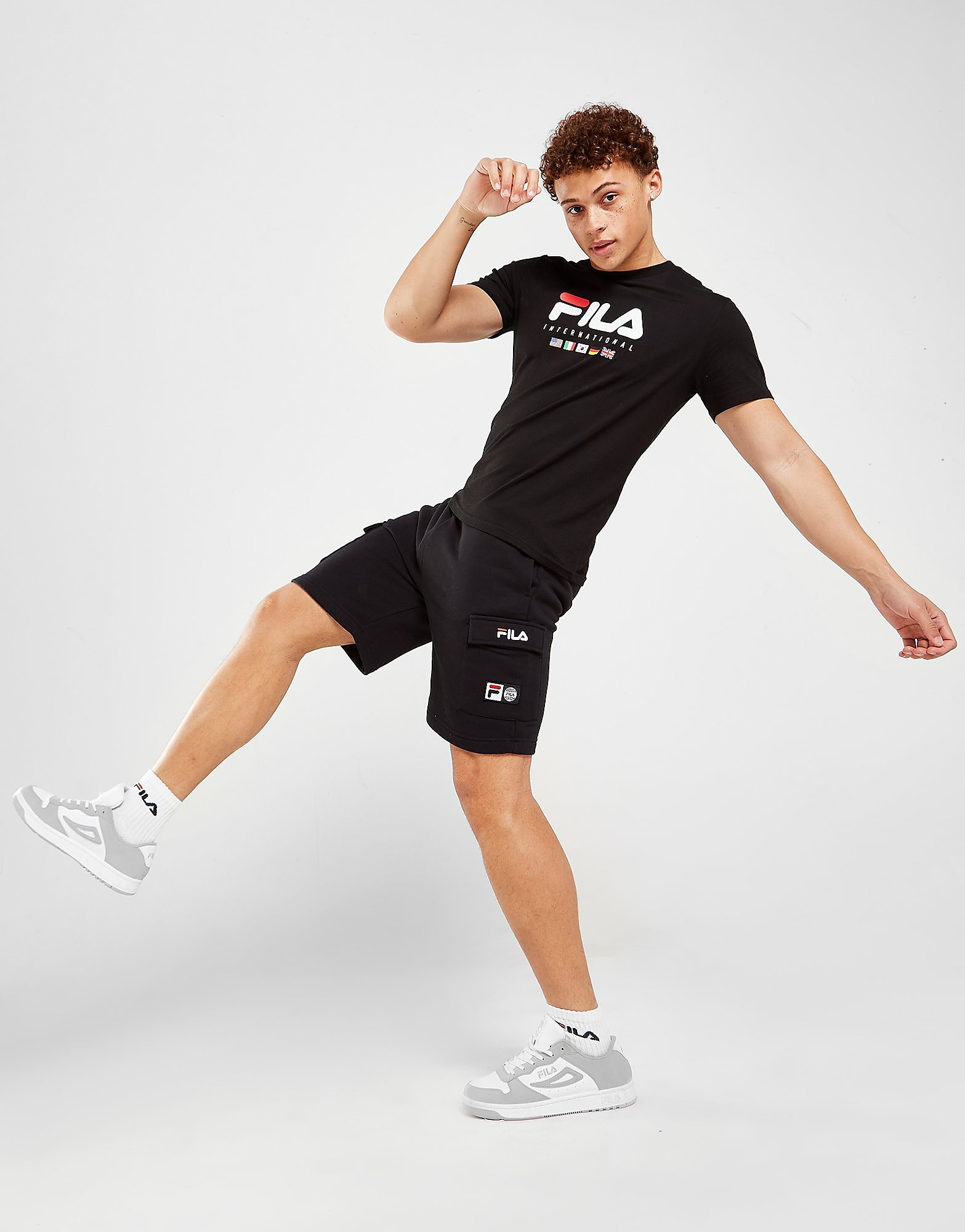 Fila Baresi Shorts - Black - Mens, Black