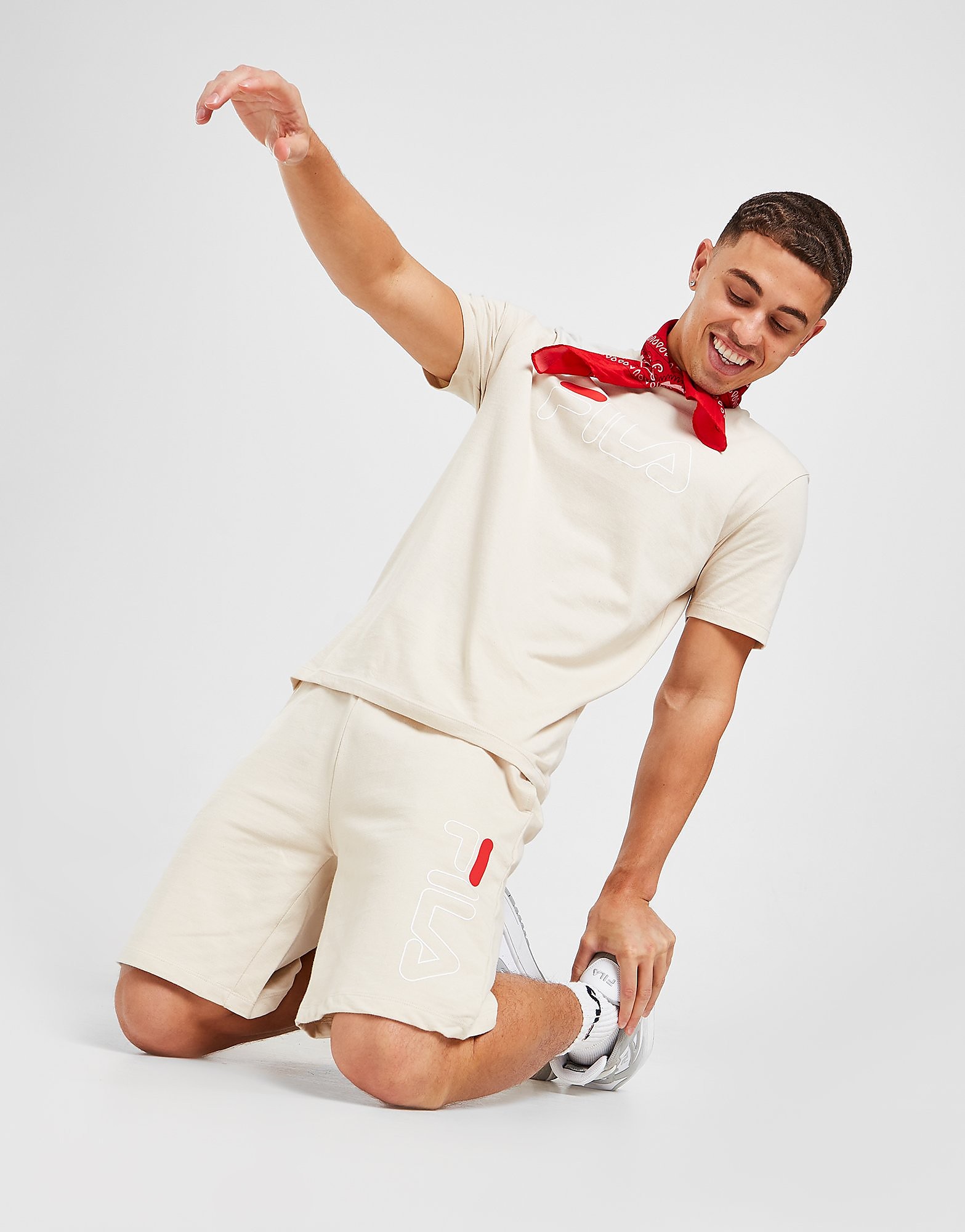 

Fila Vale T-Shirt/Shorts Set - Brown/STONE - Mens, Brown/STONE