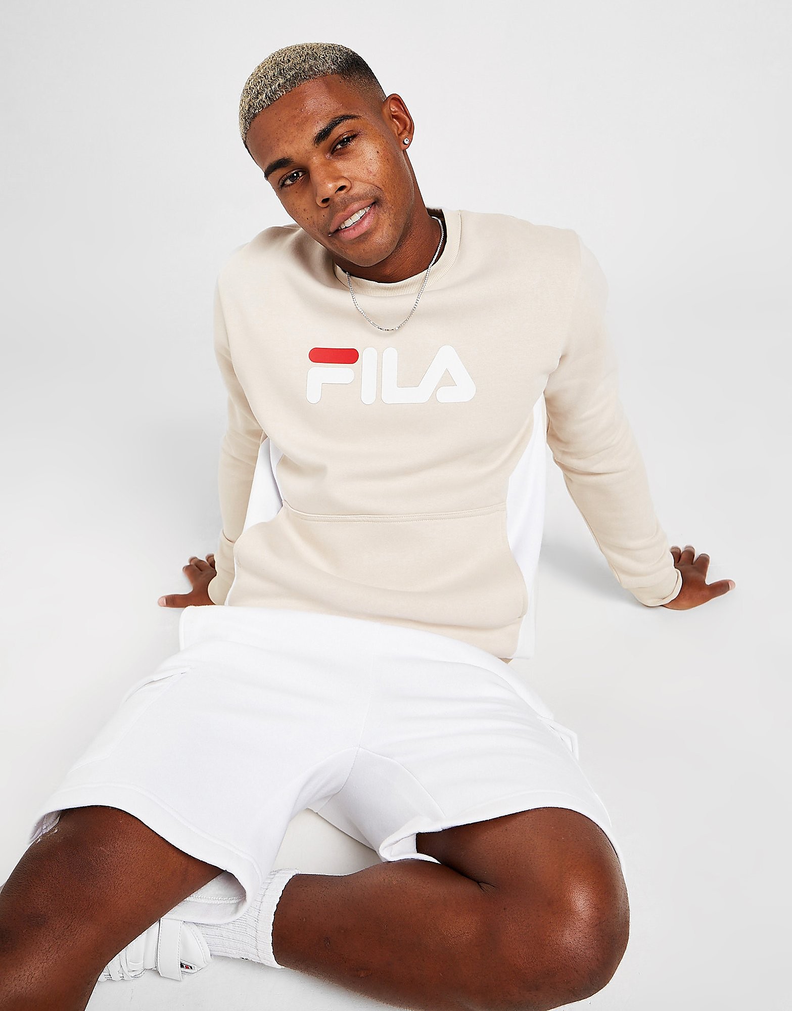 

Fila Endrigo Sweatshirt - Beige/STONE - Mens, Beige/STONE