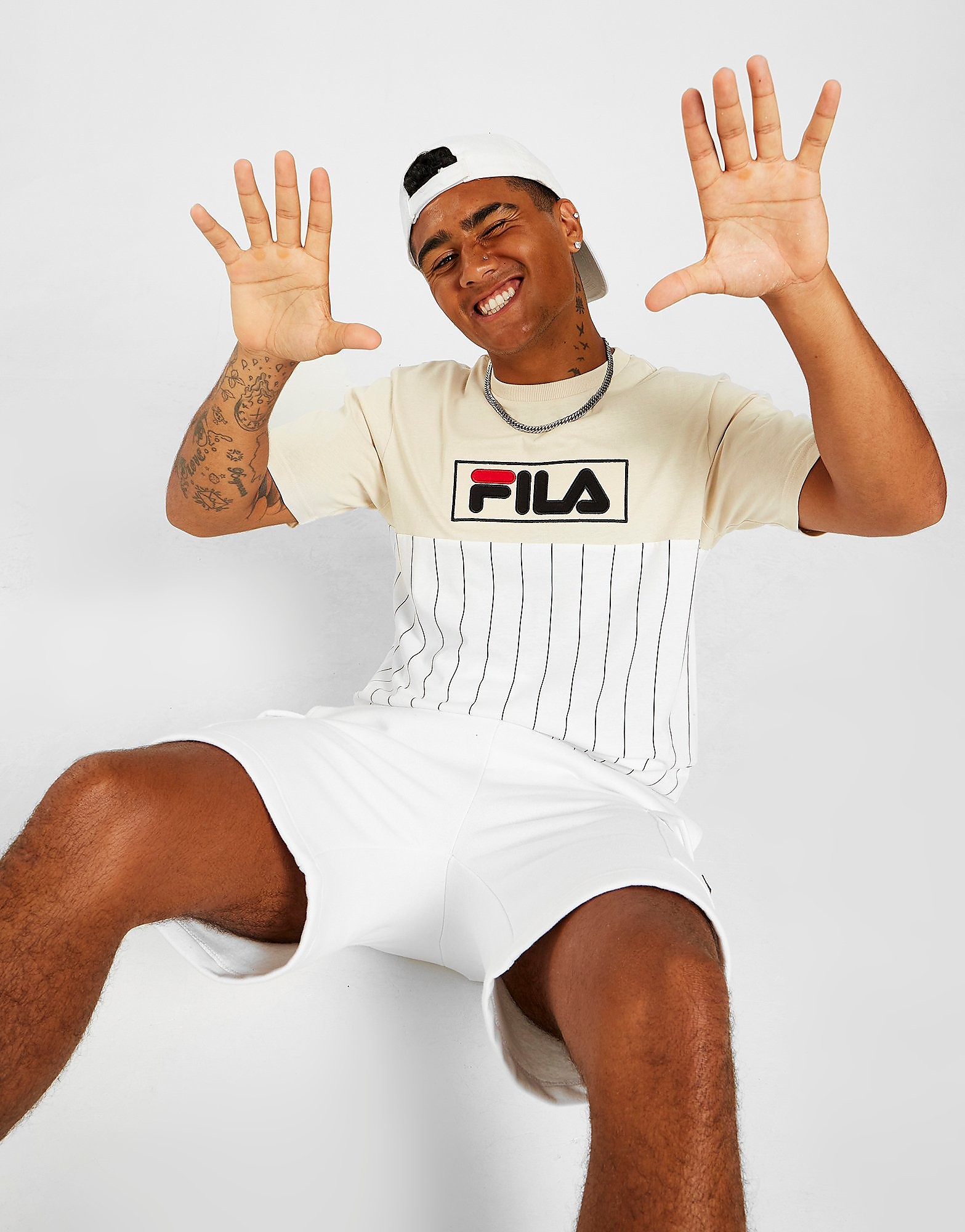 

Fila Milan T-Shirt - White - Mens, White