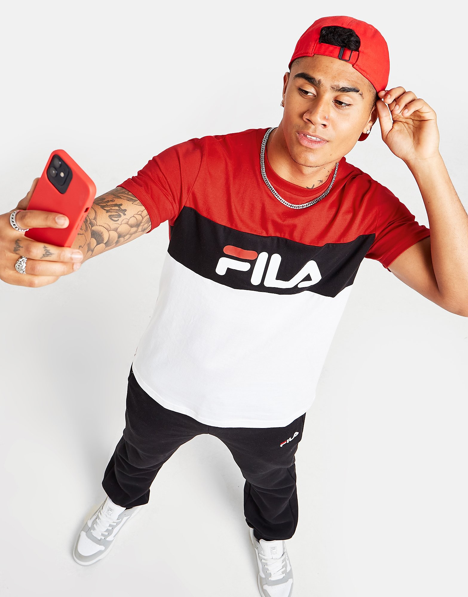 

Fila Karter T-Shirt - Red - Mens, Red