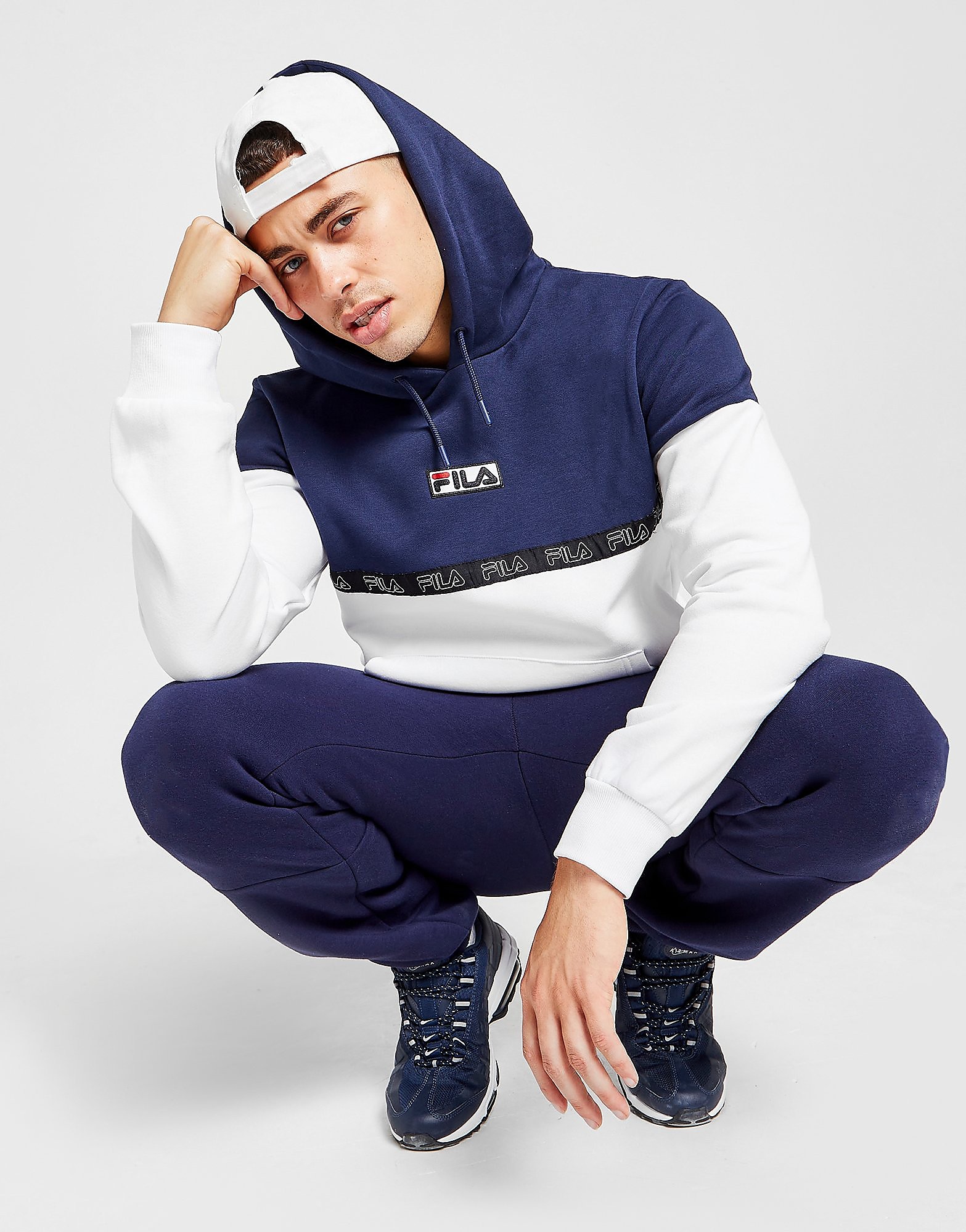 

Fila Pal Hoodie - Blue - Mens, Blue