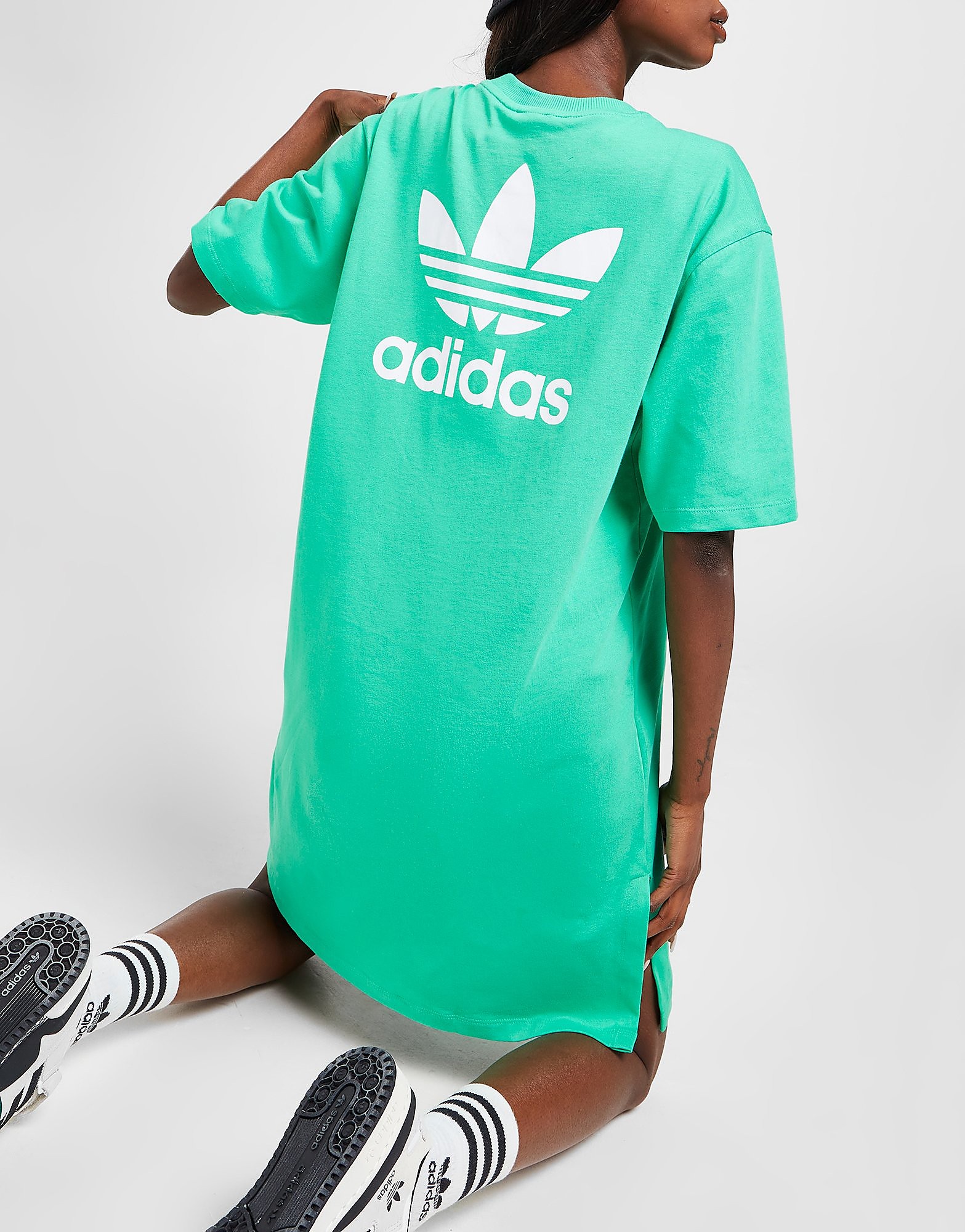 

adidas Originals T-Shirt Dress - Hi-Res Green - Womens, Hi-Res Green