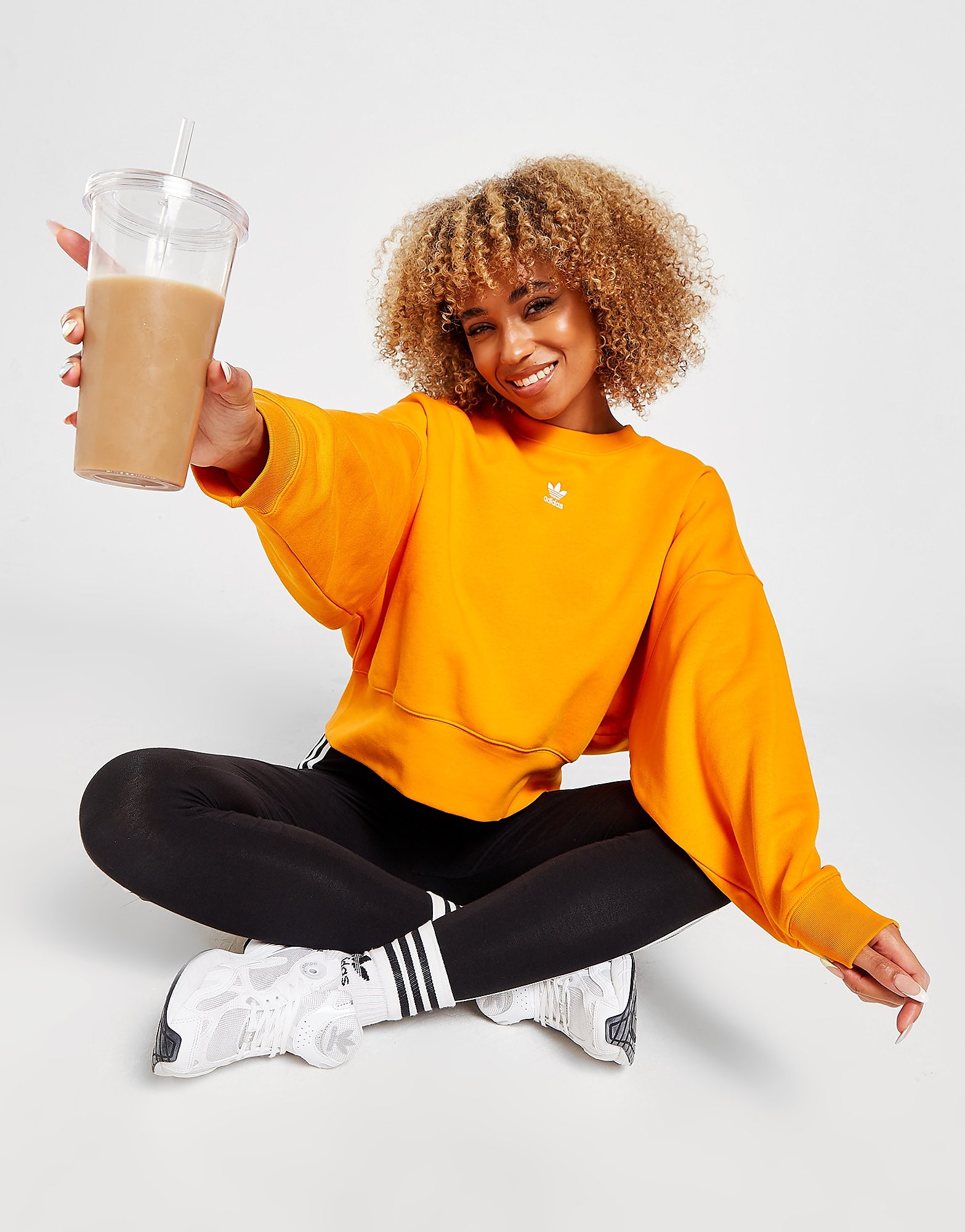 

adidas Originals Essential Crew Sweatshirt - Orange - Womens, Orange