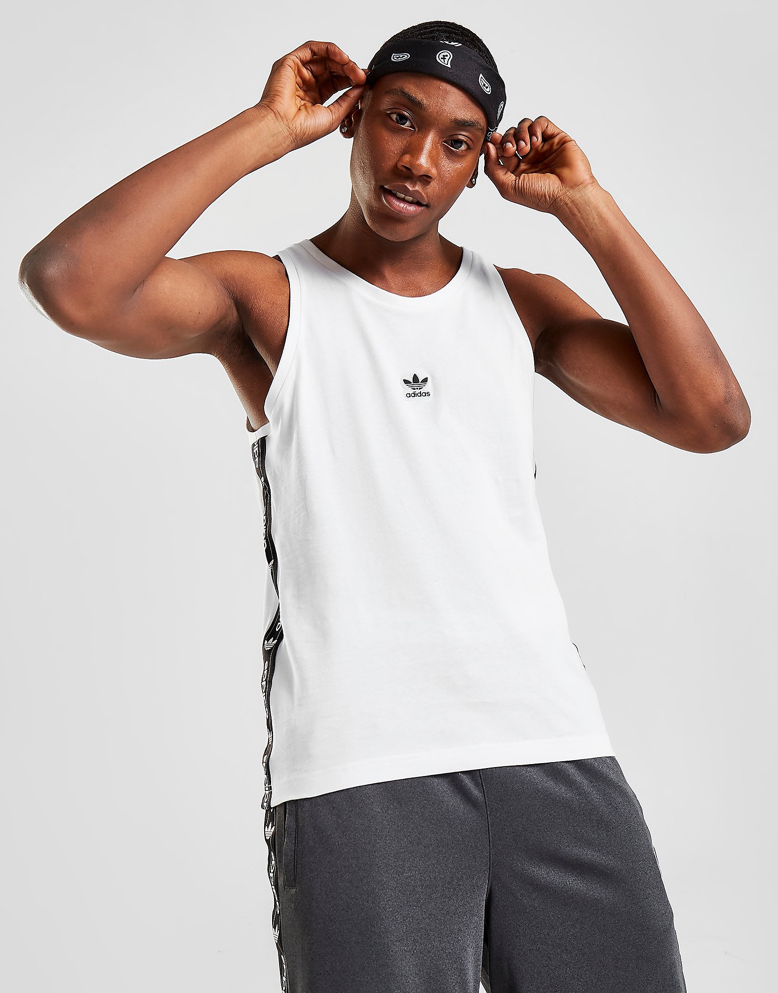 

adidas Originals Edge Tank Top - Only at JD - White - Mens, White