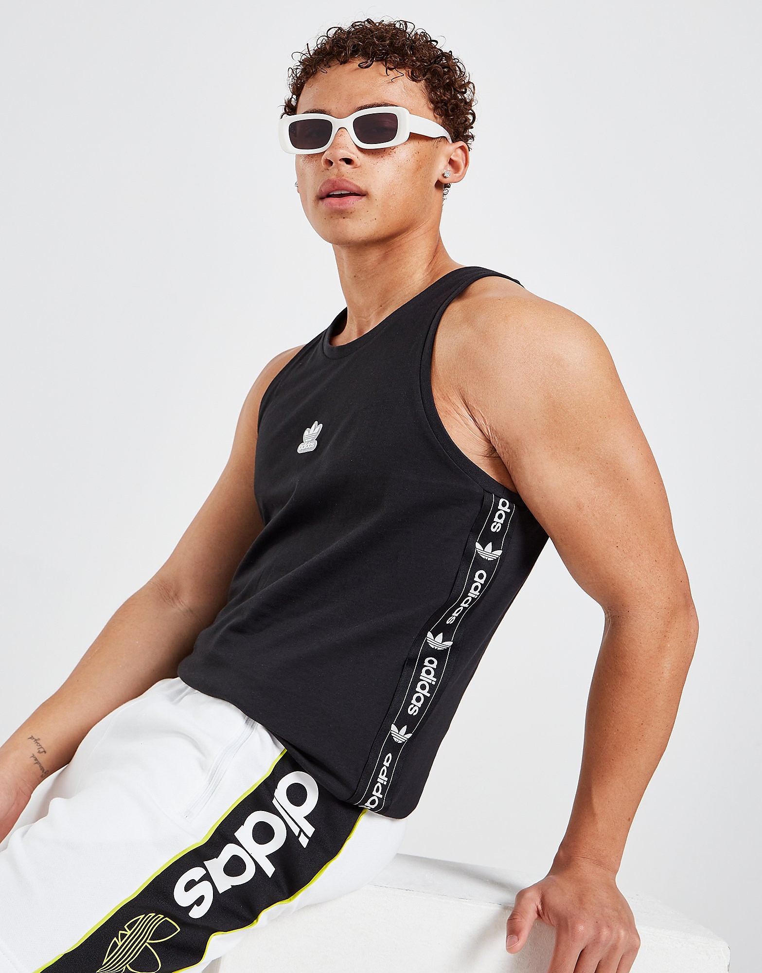 

adidas Originals Edge Tank Top - Only at JD - BLACK - Mens, BLACK