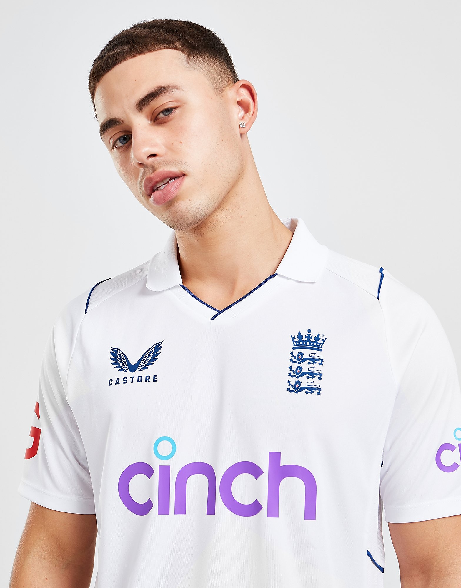 

Castore ECB 2022 Test Match Shirt - White - Mens, White