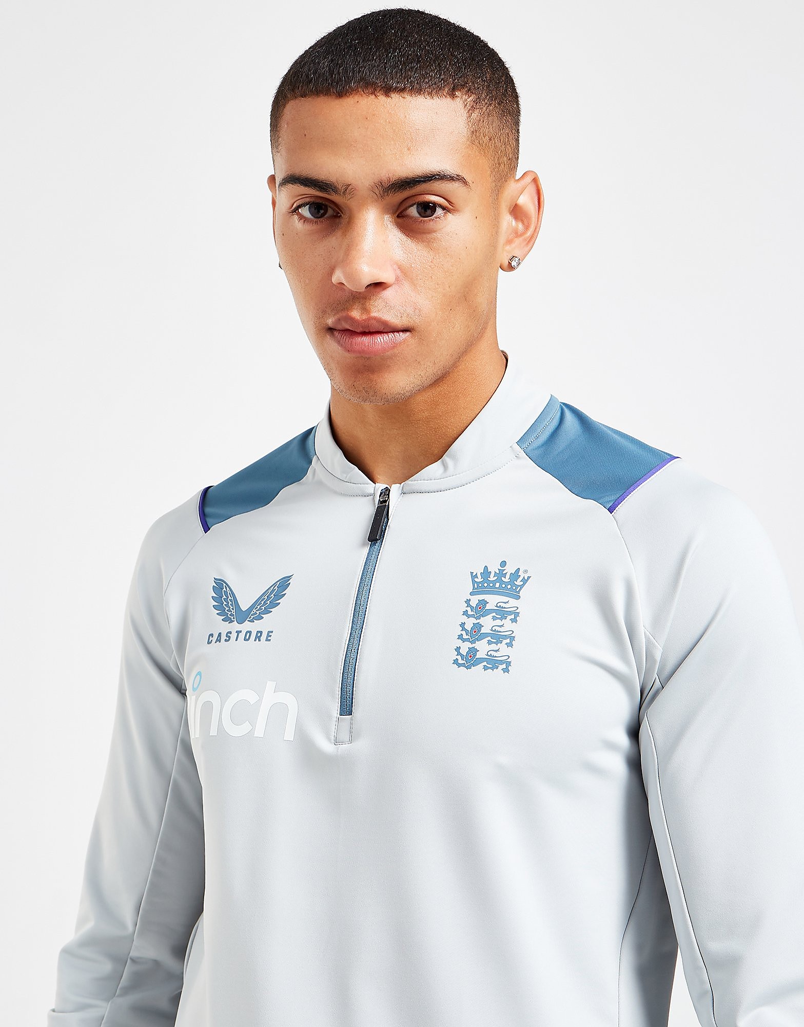 

Castore ECB 2022 Travel 1/4 Zip Top - Blue - Mens, Blue