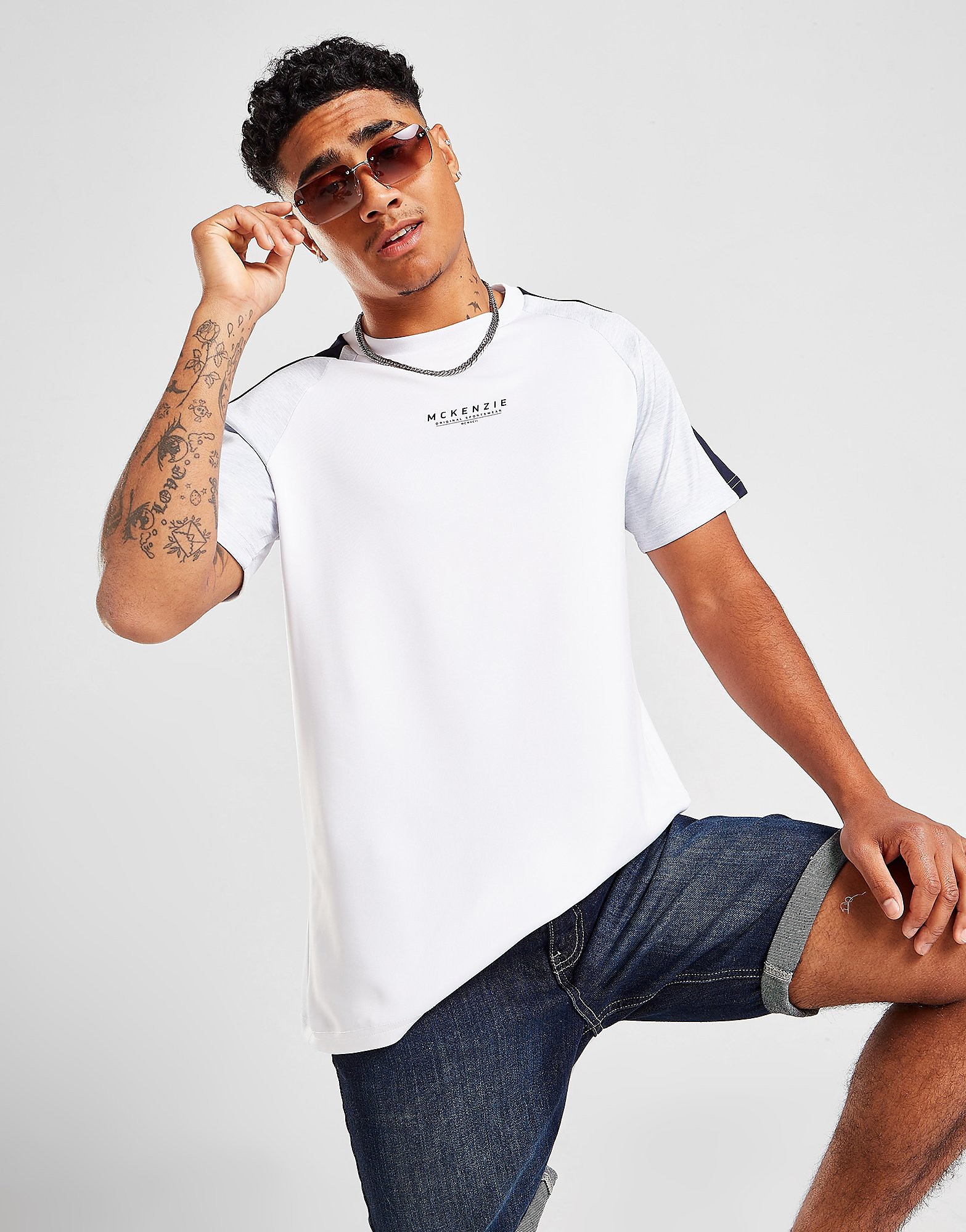 

McKenzie Exile Poly T-Shirt - Only at JD - White - Mens, White
