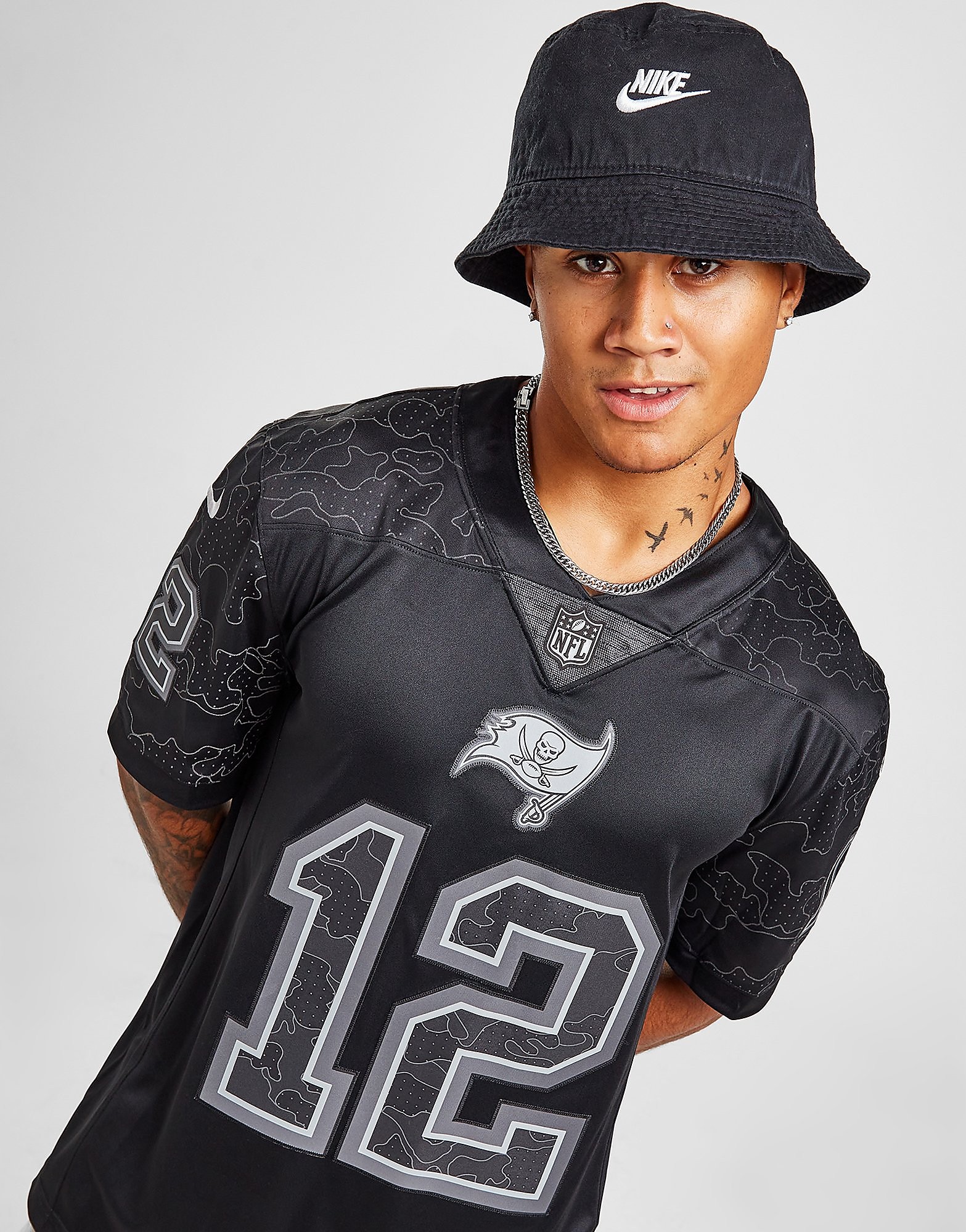 

Nike NFL Tampa Bay Buccaneers Brady #12 Reflect Jersey - Black - Mens, Black