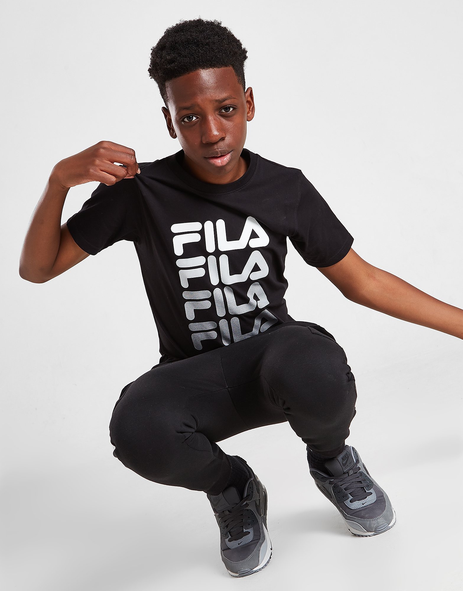 

Fila Ferri Graphic T-Shirt Junior - Black - Kids, Black