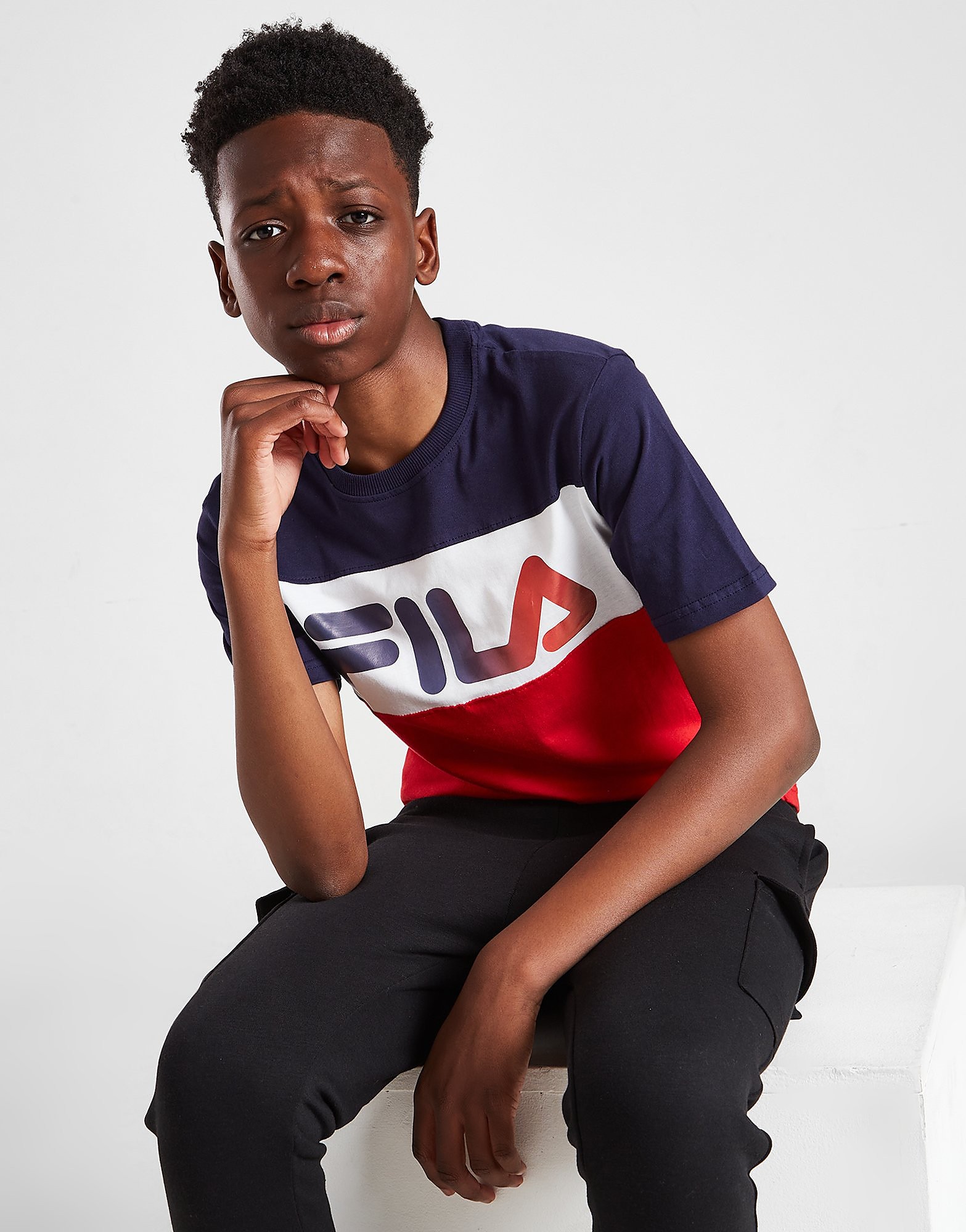 

Fila Leone Cut & Sew T-Shirt Junior - Navy - Kids, Navy