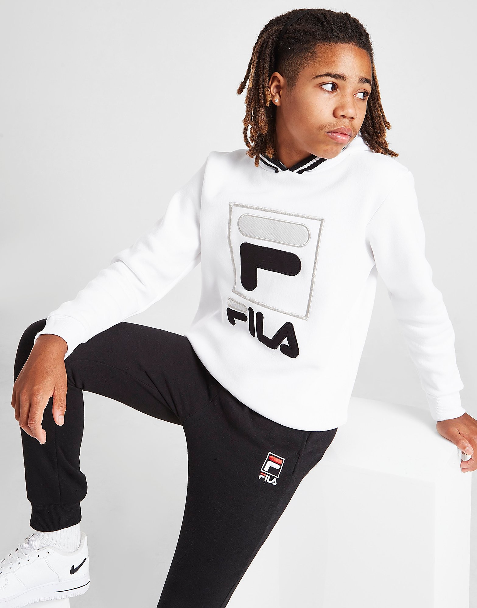 

Fila Giradi Hoodie Junior - White - Kids, White