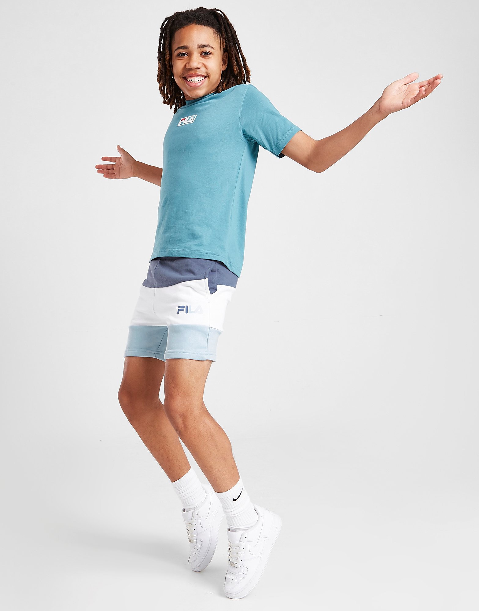 

Fila Quin Cut & Sew Fleece Shorts Junior - Blue - Kids, Blue