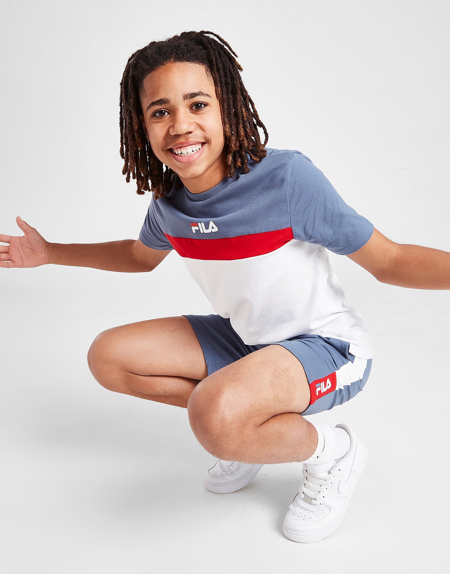 

Fila Cut & Sew T-Shirt/Shorts Set Junior - Blue - Kids, Blue