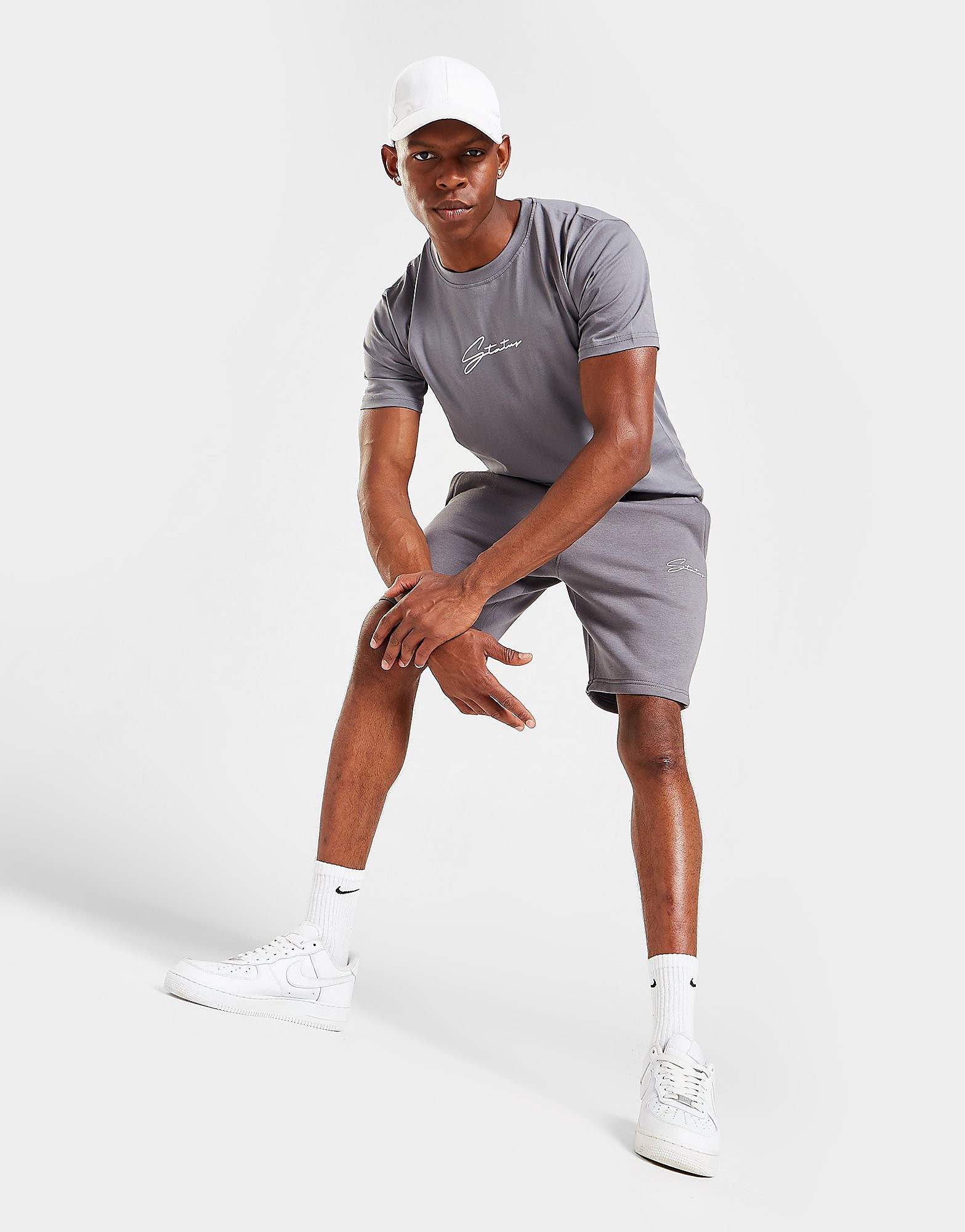 

Status Core T-Shirt/Shorts Set - Grey - Mens, Grey
