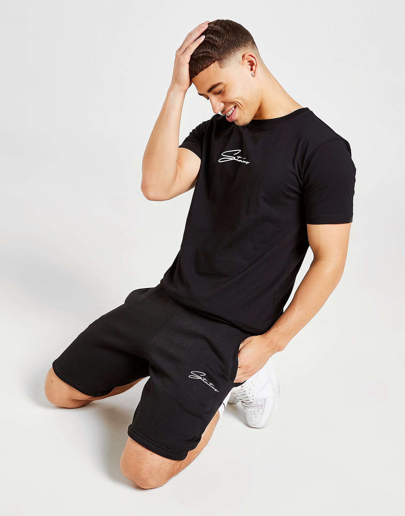 

Status Core T-Shirt/Shorts Set - BLACK - Mens, BLACK
