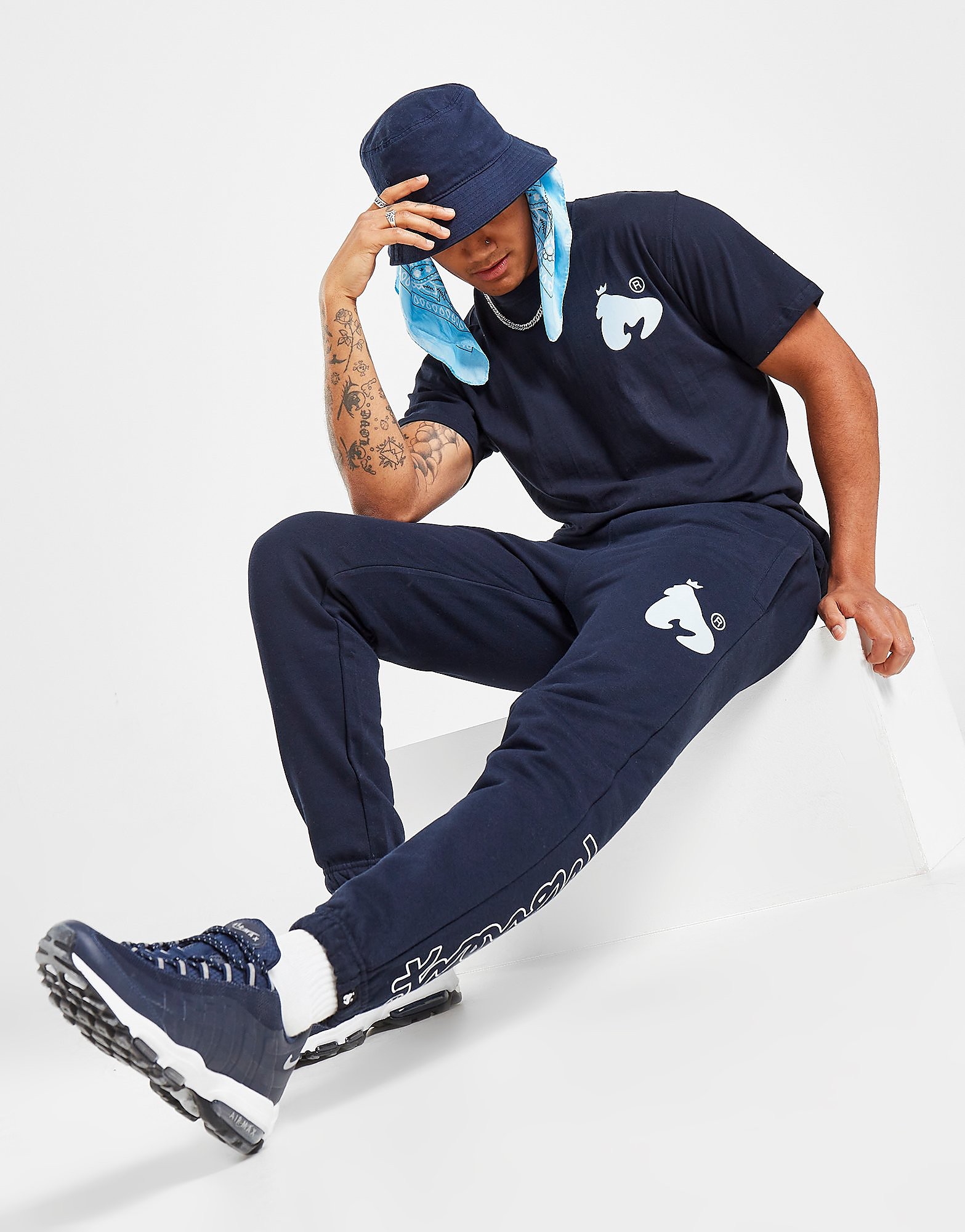 

Money Clothing Signature Line Logo Joggers - Only at JD - Blue - Mens, Blue