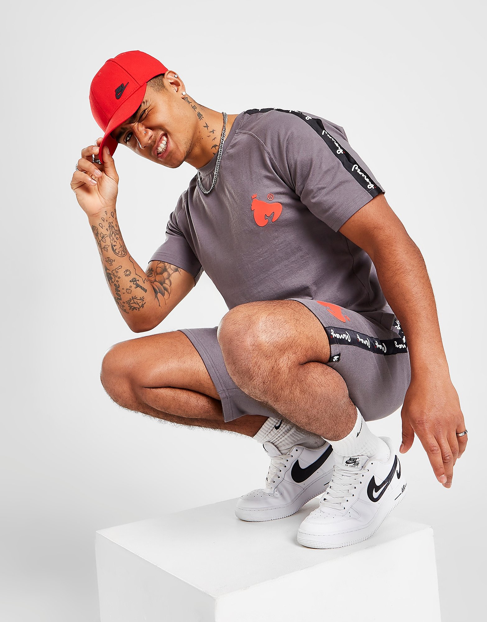 

Money Clothing T-Shirt/Shorts Tape Set - Only at JD - Grey - Mens, Grey