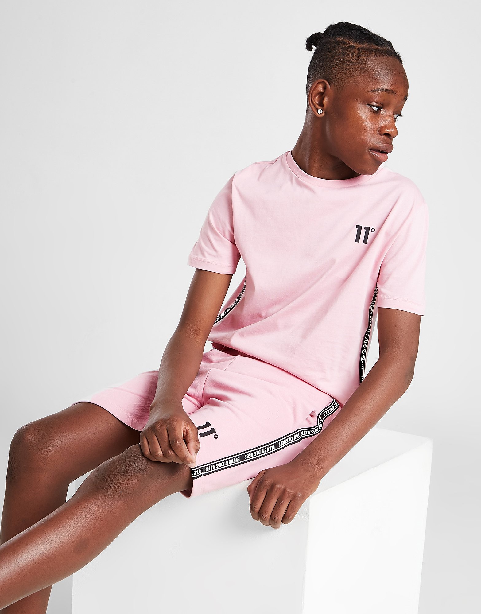 

11 Degrees Tape T-Shirt Junior - Only at JD - Pink - Kids, Pink