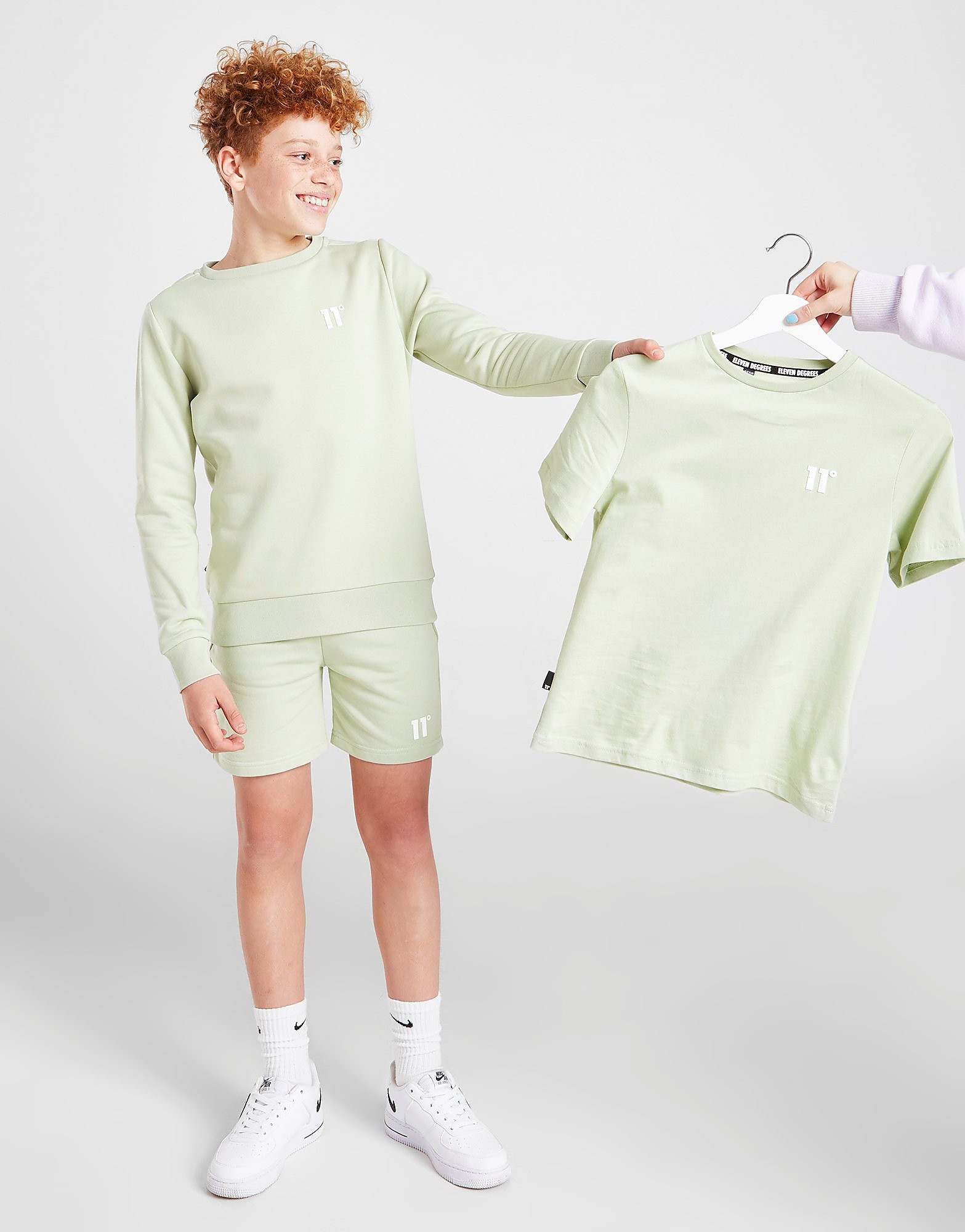

11 Degrees Core Crew Sweatshirt Junior - Green - Kids, Green
