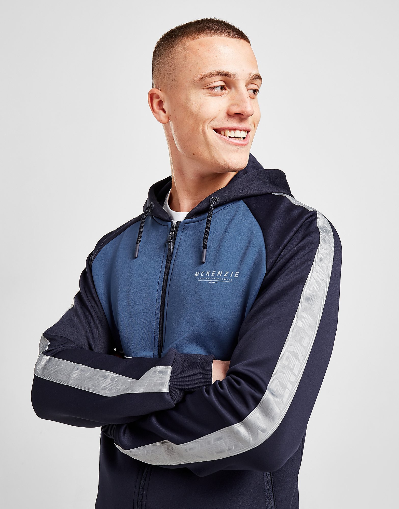 

McKenzie Emmet 2 Full Zip Hoodie - Only at JD - Blue - Mens, Blue