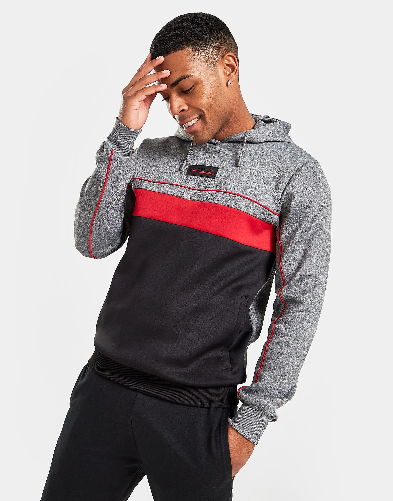 

McKenzie Haste Poly Overhead Hoodie - Only at JD - Black - Mens, Black