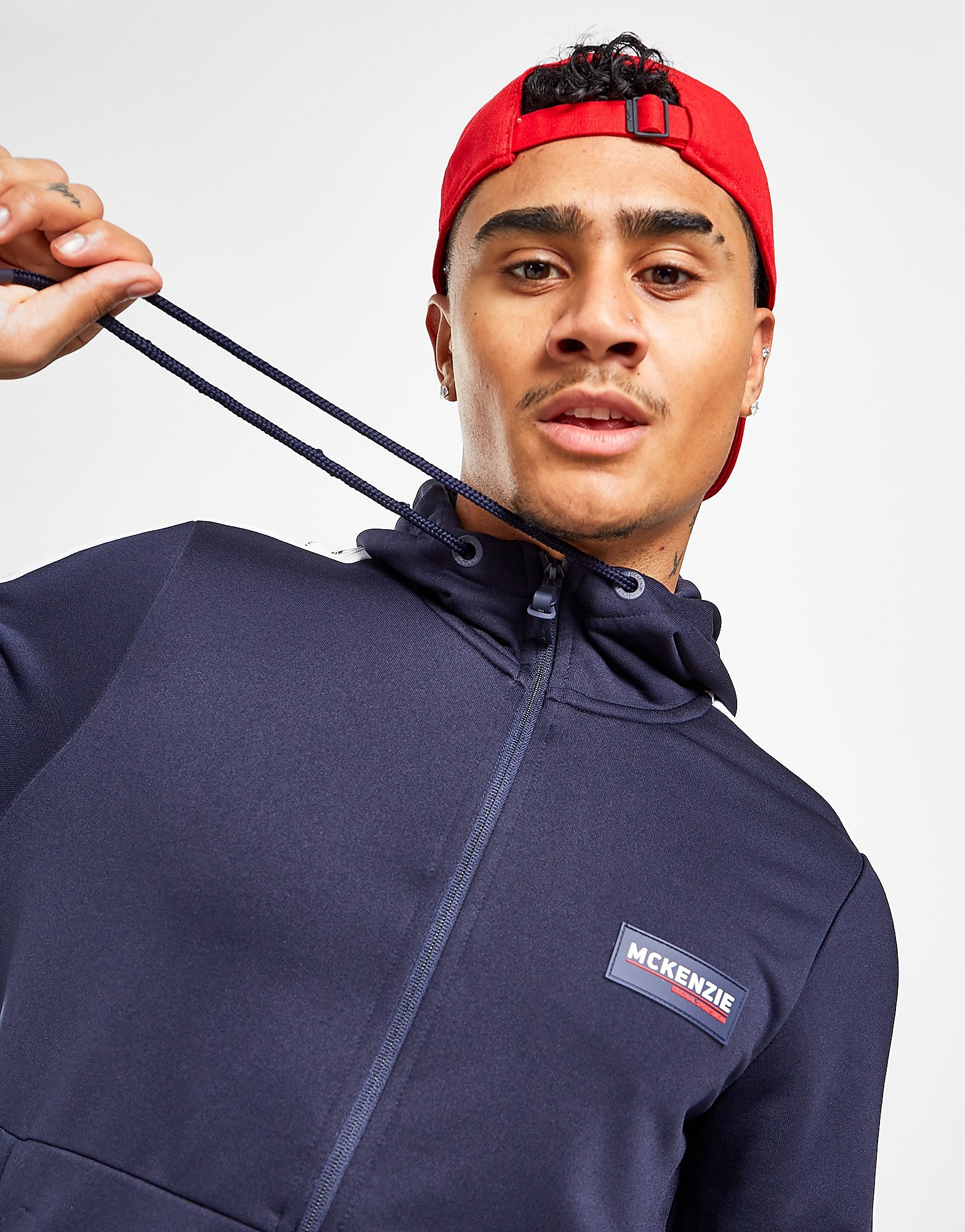 

McKenzie Thane Poly Full Zip Hoodie - Only at JD - Blue - Mens, Blue