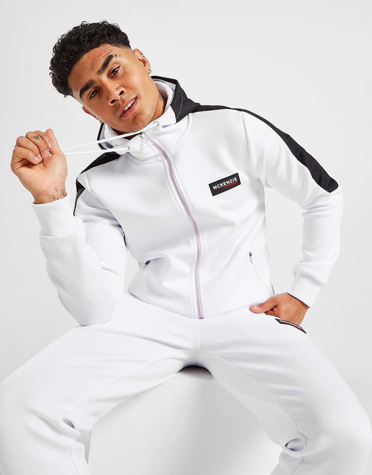 

McKenzie Duke Poly Full Zip Hoodie - Only at JD - White/WHT - Mens, White/WHT