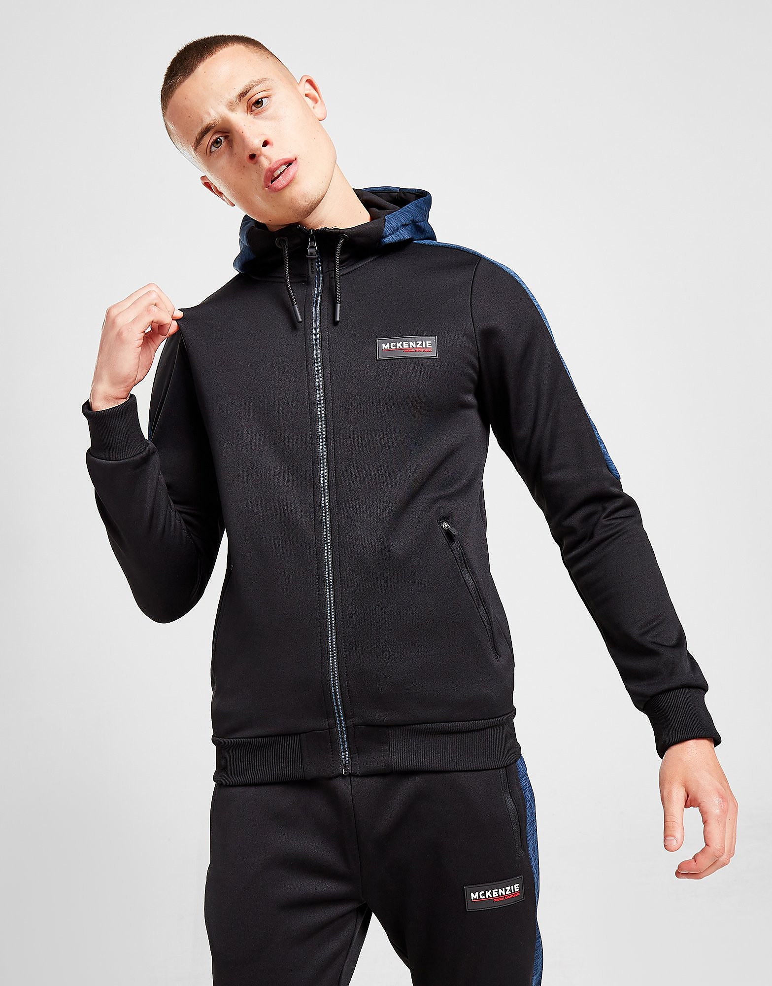

McKenzie Duke Zip Through Hoodie - Only at JD - Black - Mens, Black