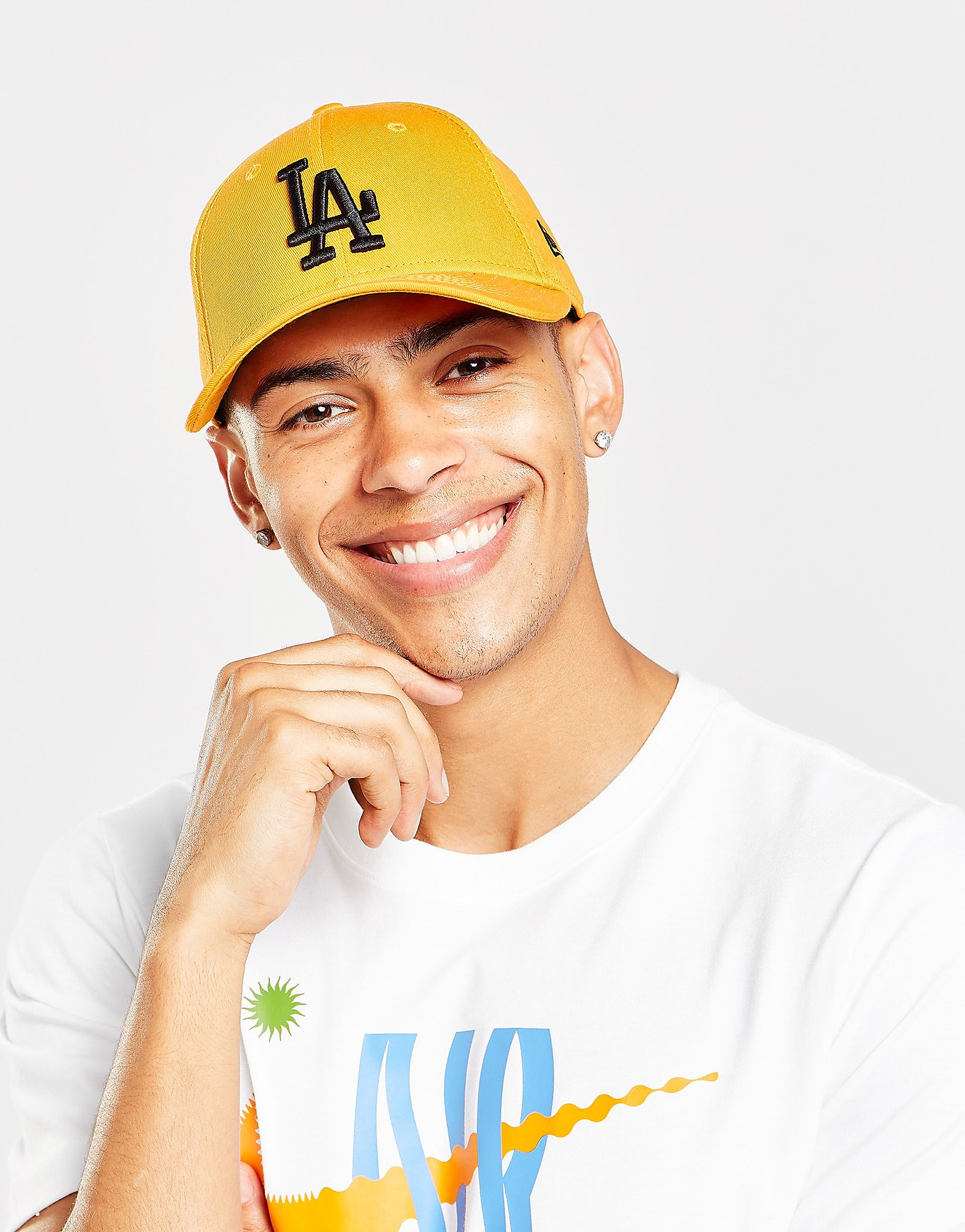 

New Era MLB LA Dodgers League 9FORTY Strapback Cap - Orange/ORA - Womens, Orange/ORA