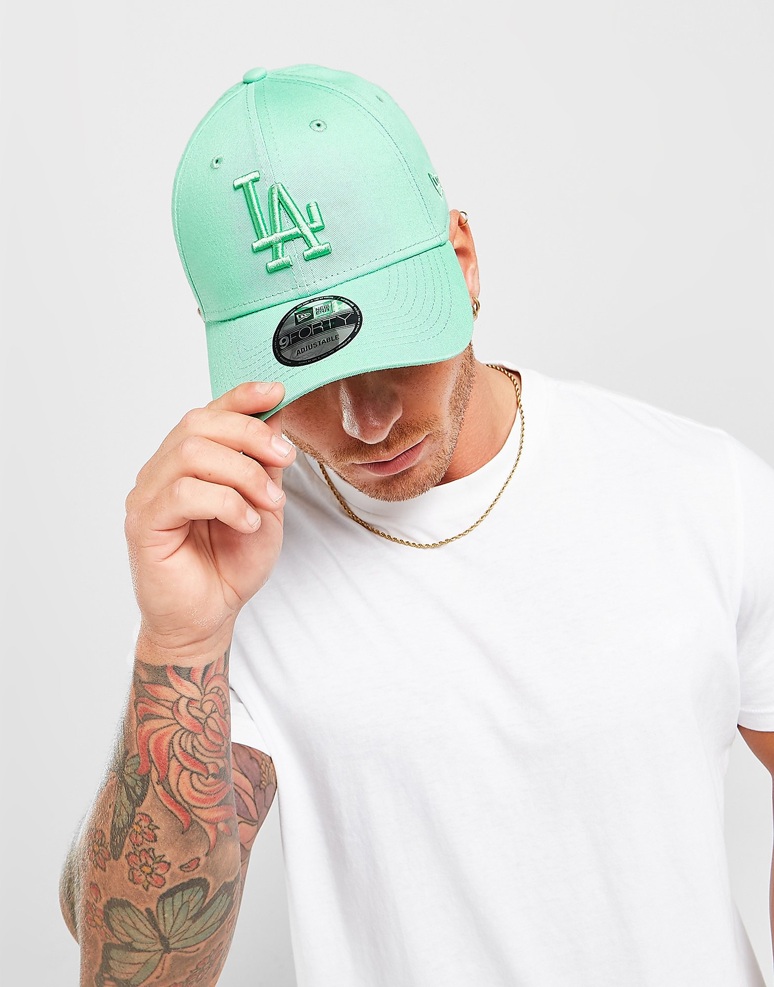 

New Era MLB LA Dodgers League 9FORTY Strapback Cap - Green - Womens, Green