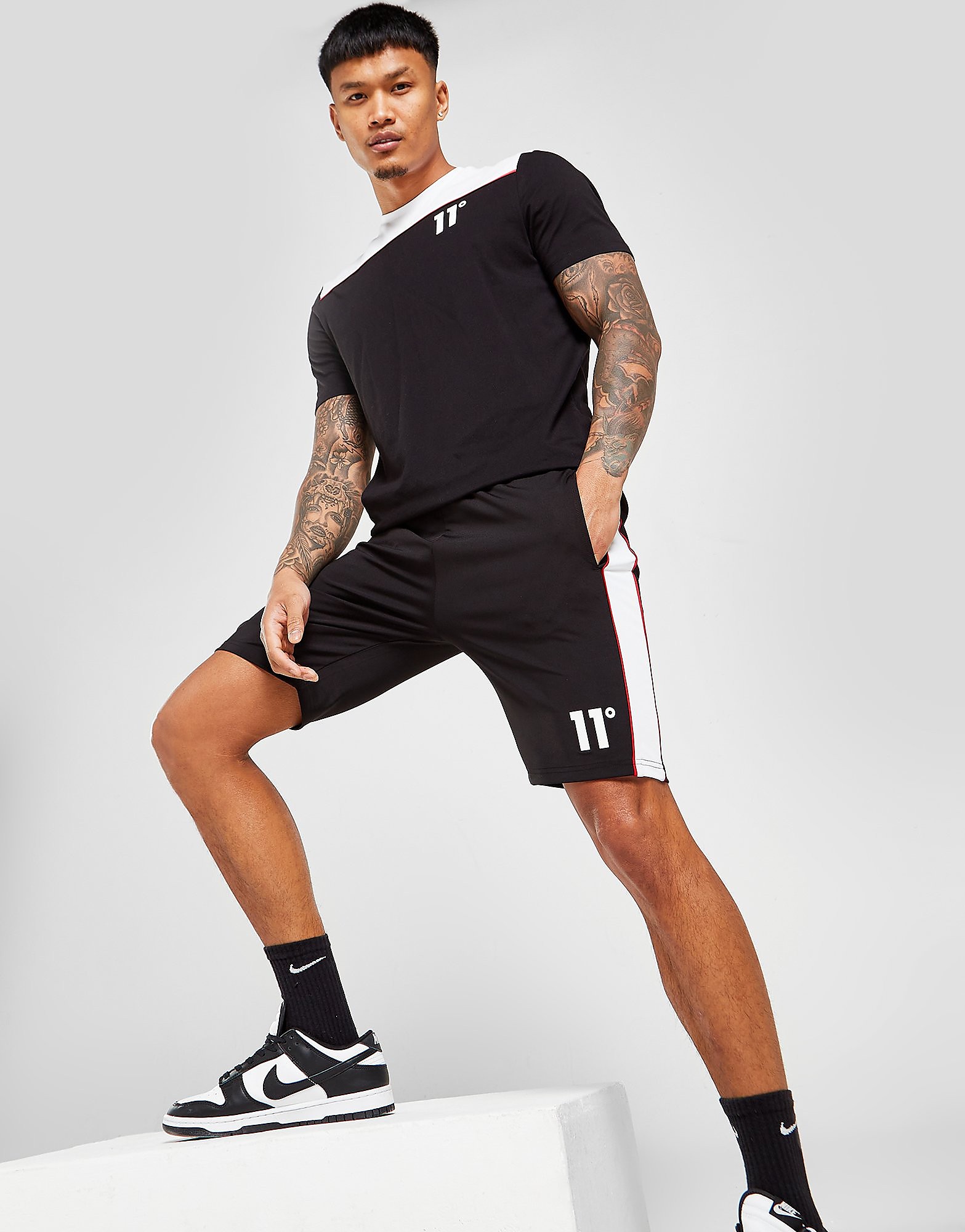 

11 Degrees Poly Shorts - Only at JD - Black - Mens, Black