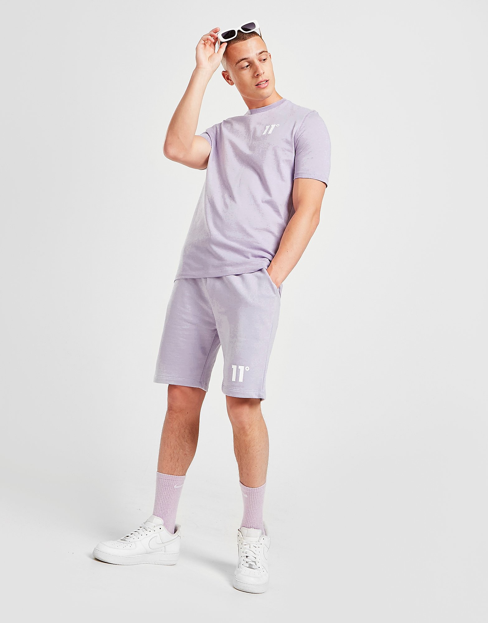 

11 Degrees Sweat Shorts - Purple - Mens, Purple