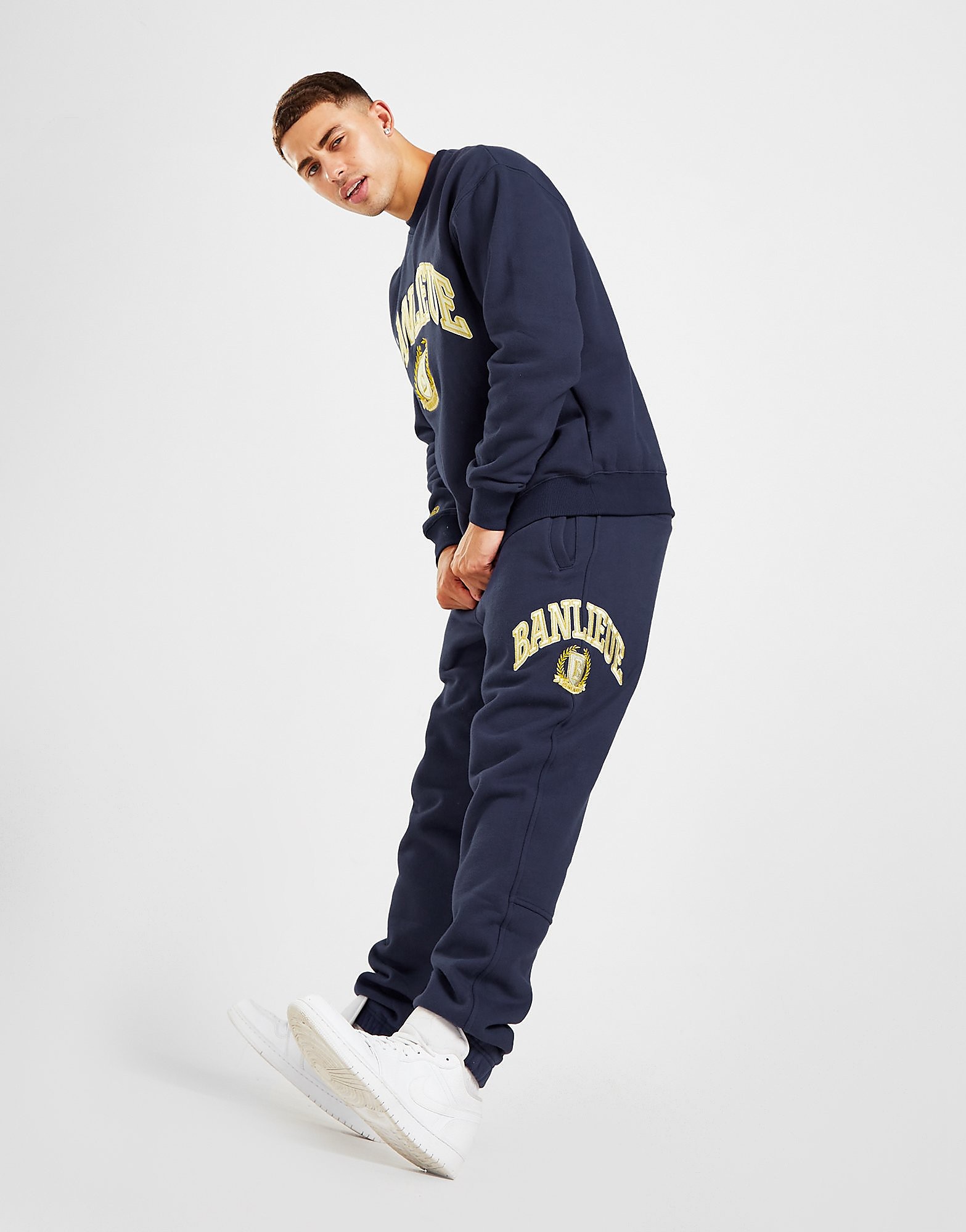 

Banlieue Crest Joggers - Navy - Mens, Navy