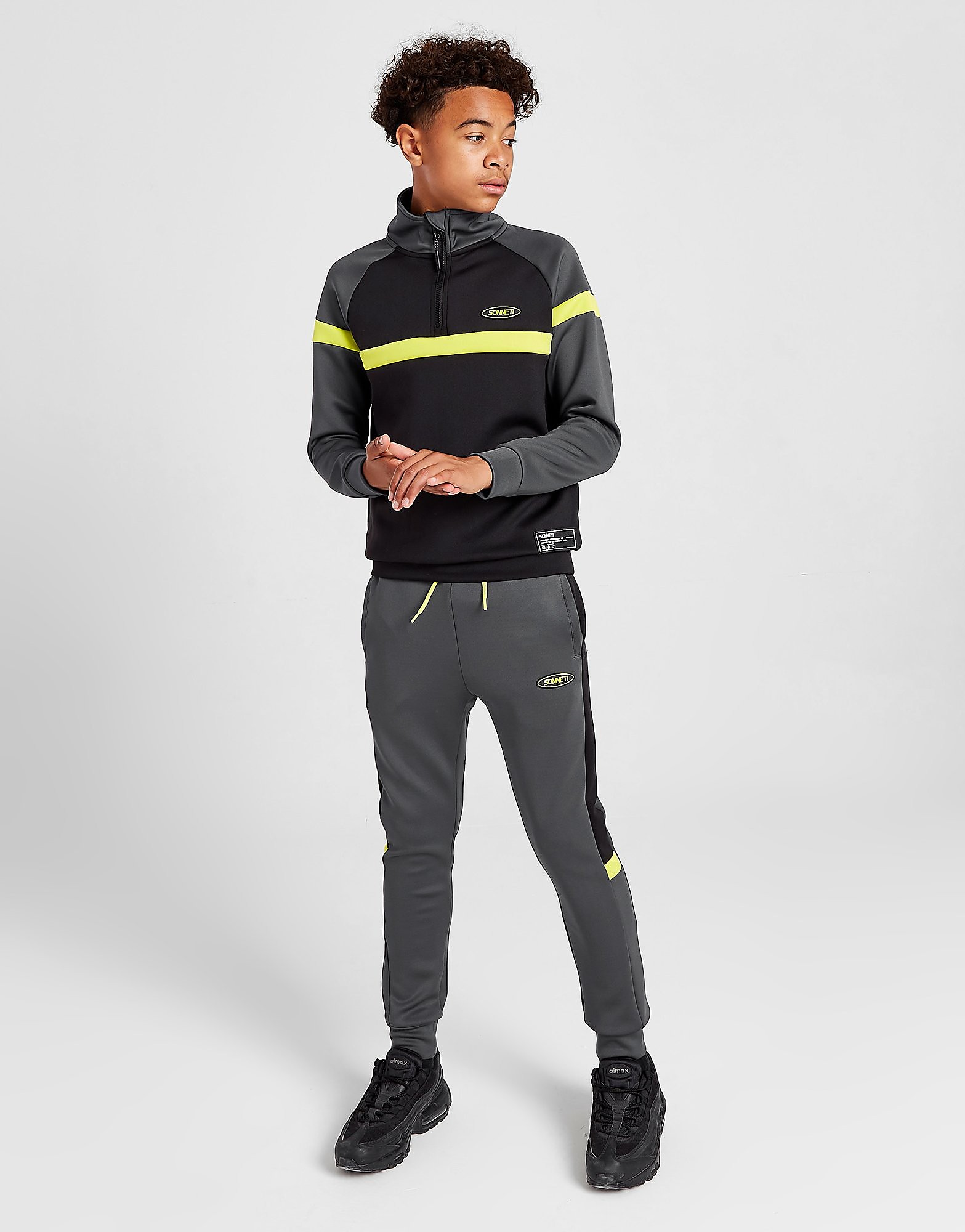 

Sonneti Spark 1/2 Zip Poly Tracksuit Junior - Grey - Kids, Grey