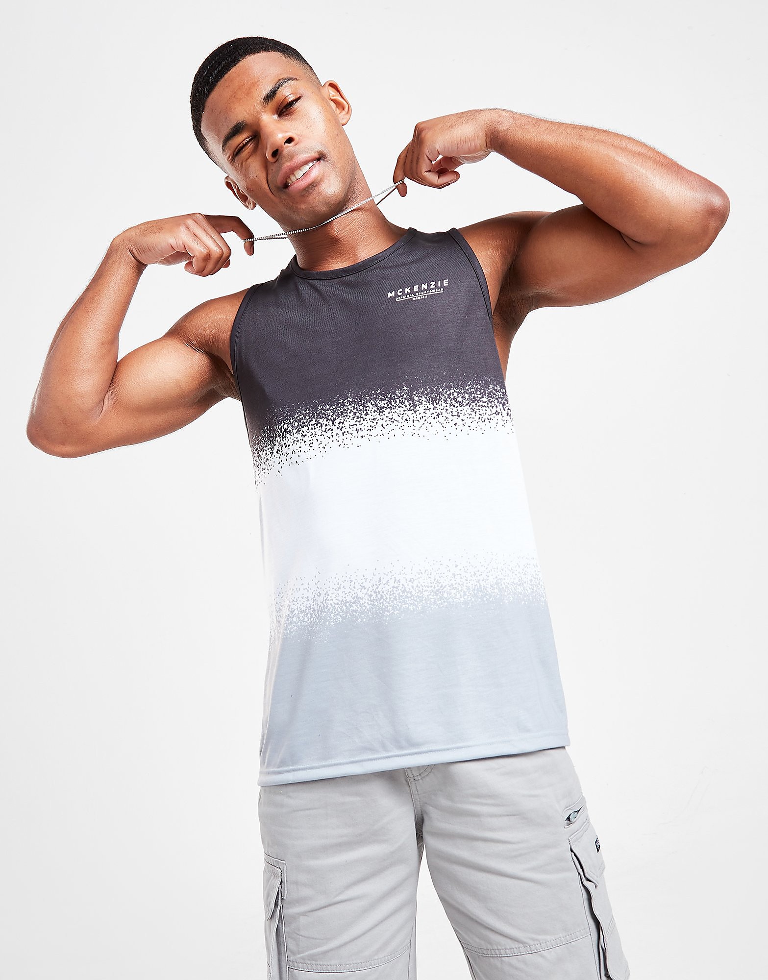 

McKenzie Warren Vest - Only at JD - Black/White - Mens, Black/White