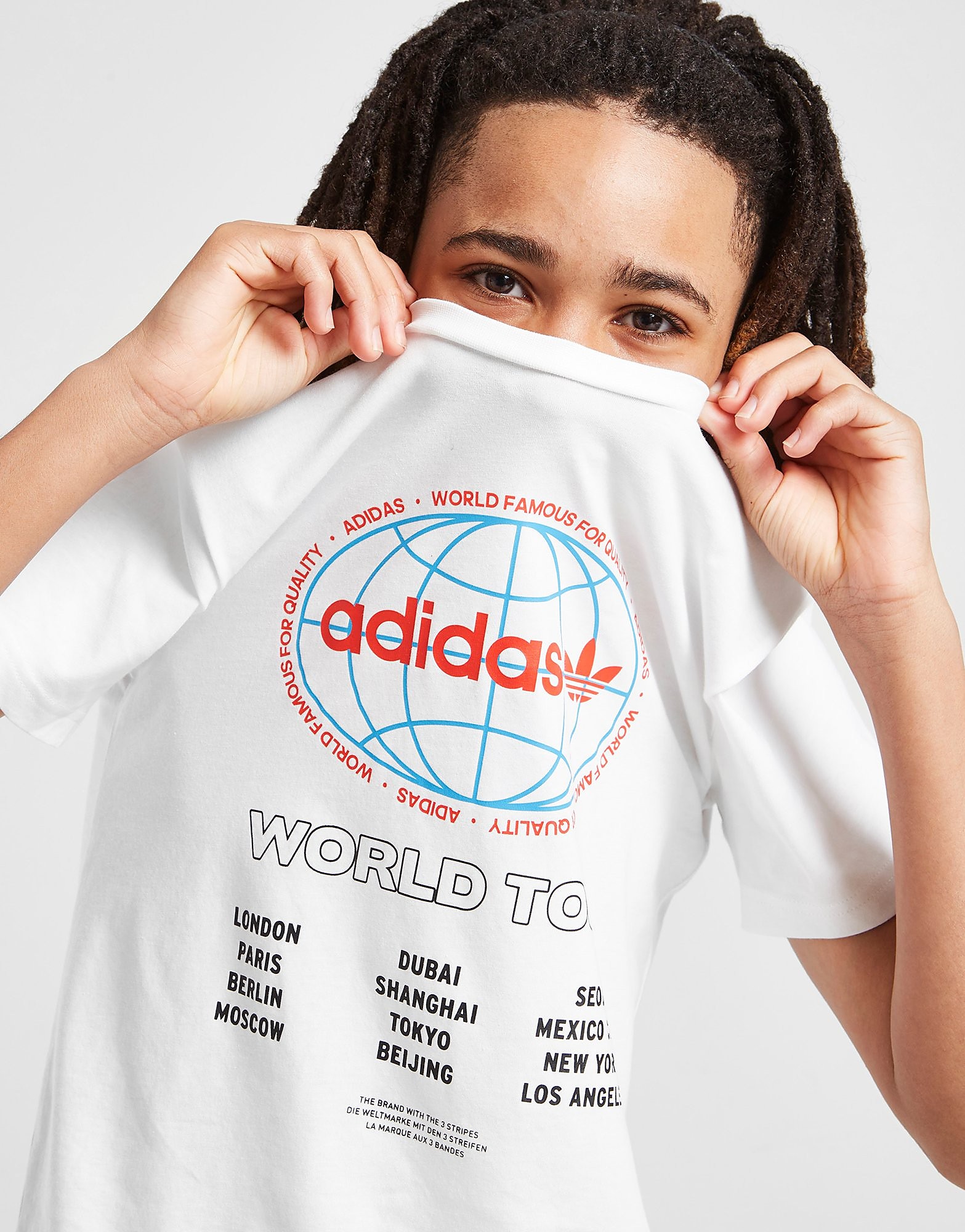 

adidas Originals Globe T-Shirt Junior - White - Kids, White