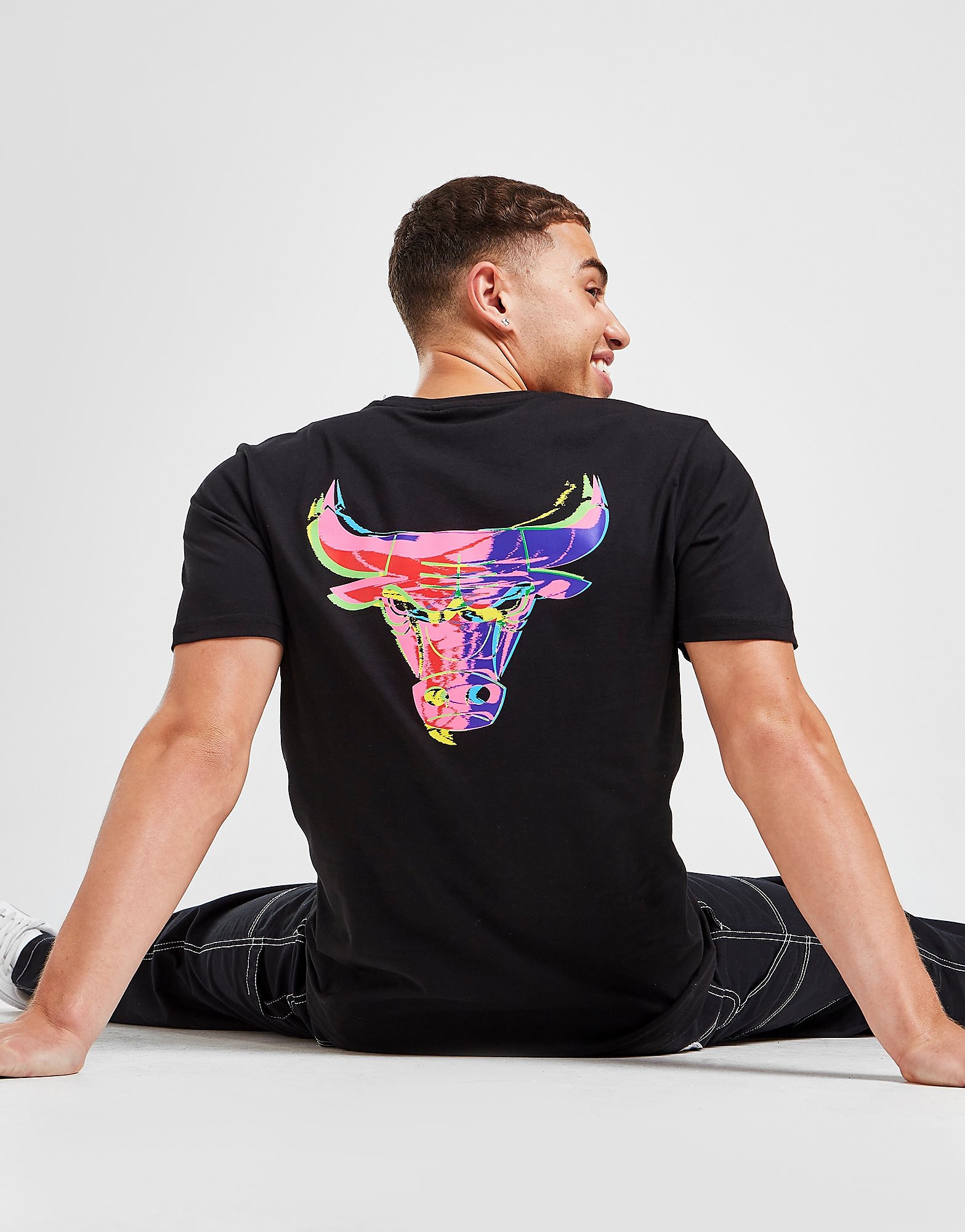 

New Era NBA Chicago Bulls Neon Graphic T-Shirt - Black/S - Mens, Black/S