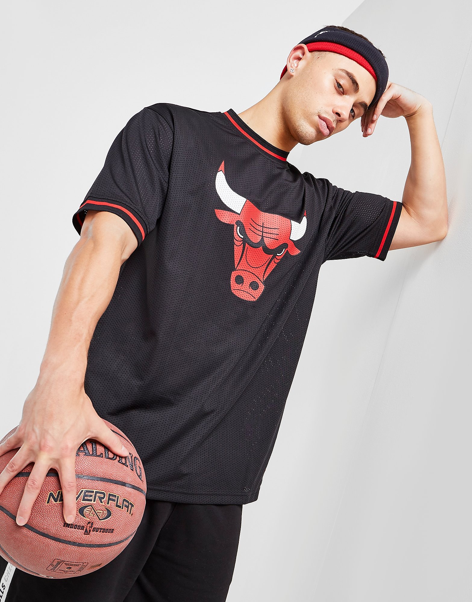 New Era T-Shirt NBA Chicago Bulls Oversized - Preto - Mens, Preto