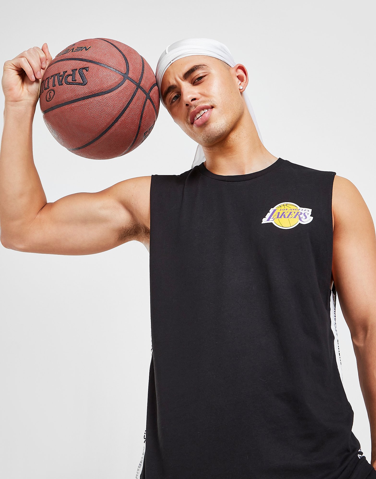 New Era NBA Los Angeles Lakers Tank Top - Black - Mens, Black