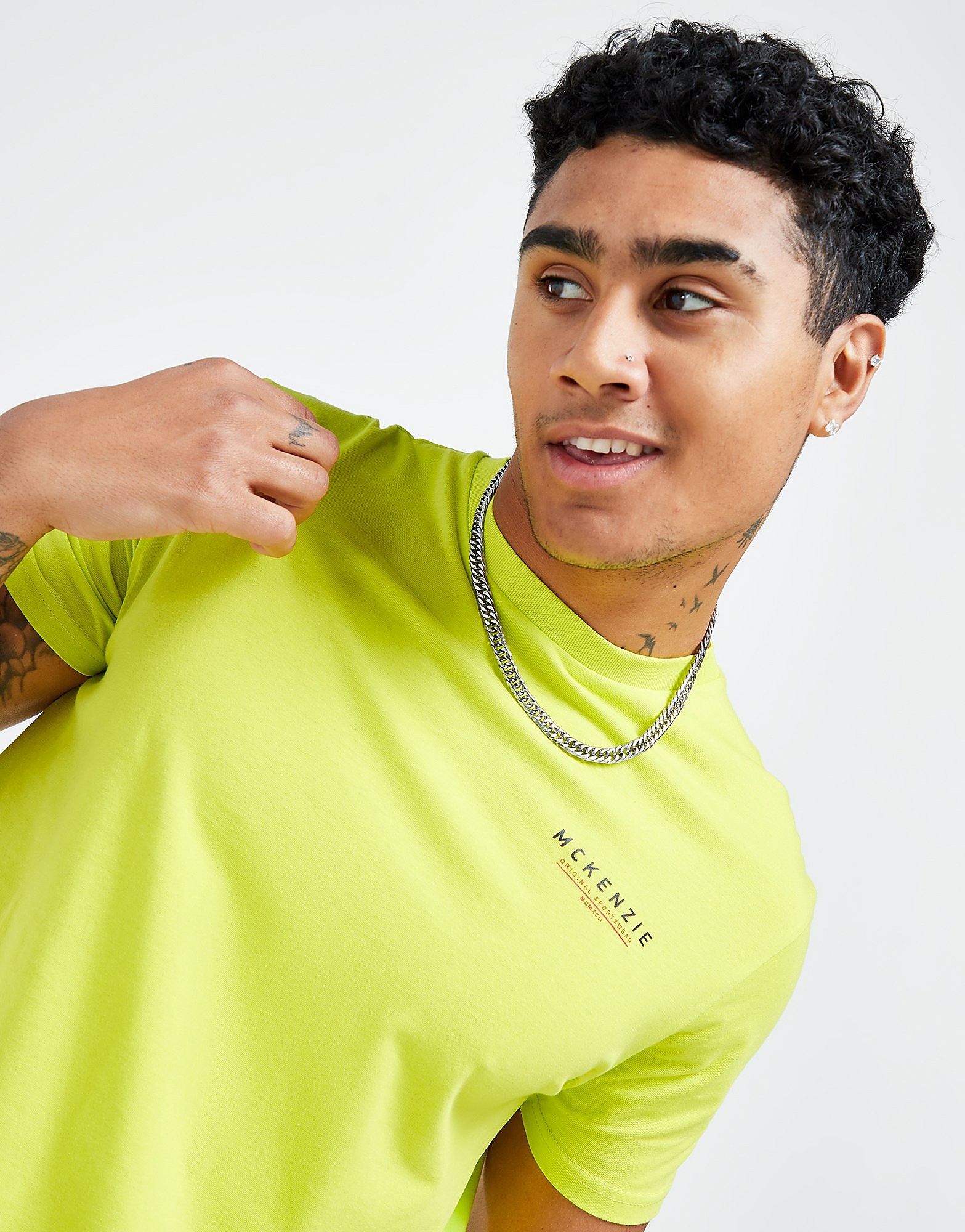 

McKenzie Essential Logo T-Shirt - Only at JD - Green - Mens, Green